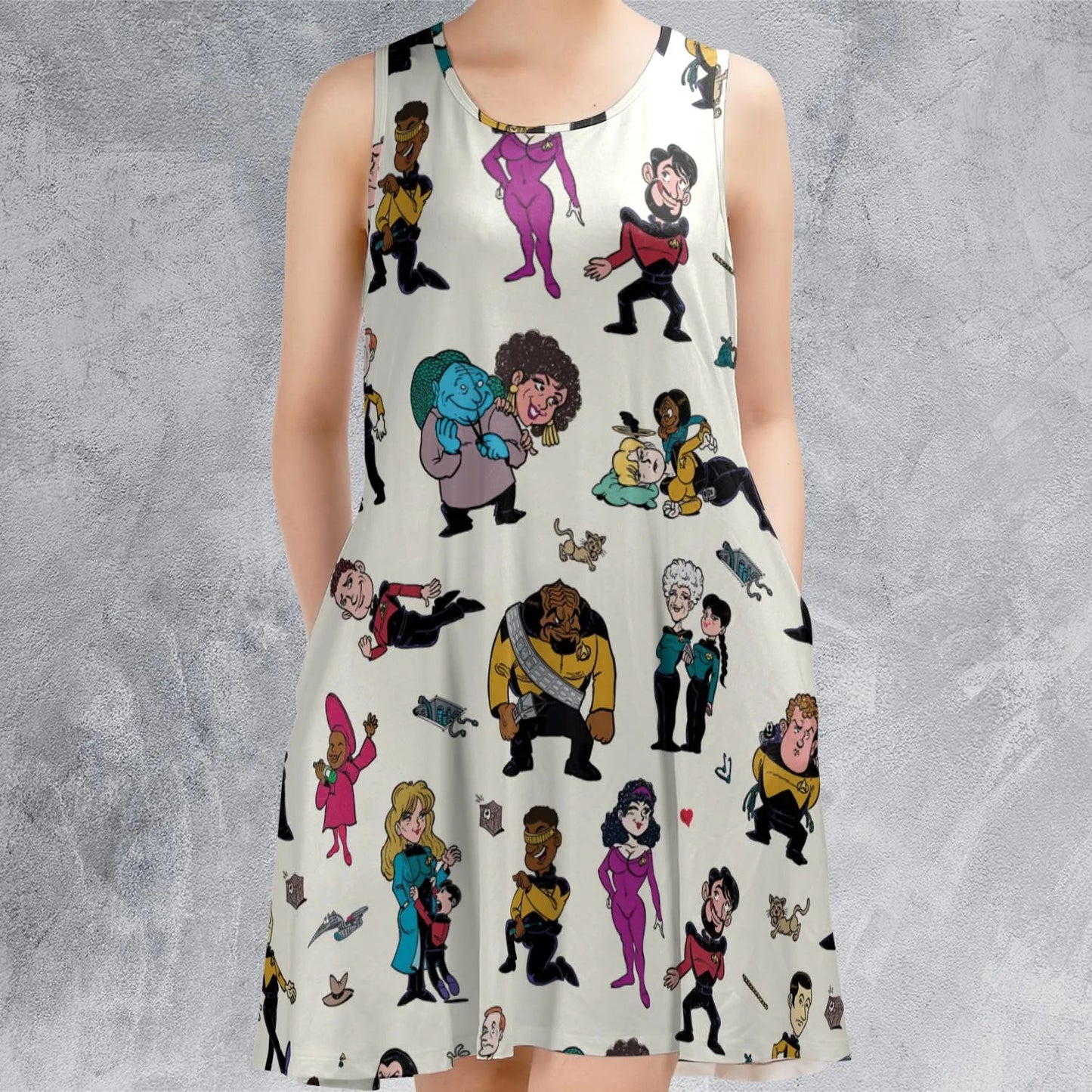 Casual Sleeveless Dress - PL6FWEJS