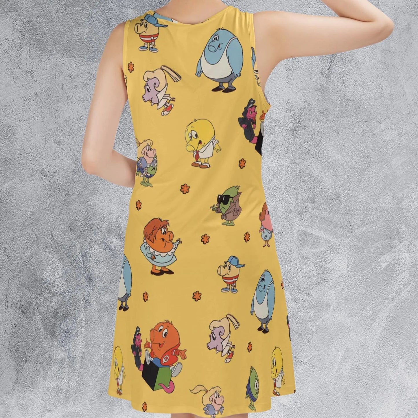 Casual Sleeveless Dress - YTC8WB3S
