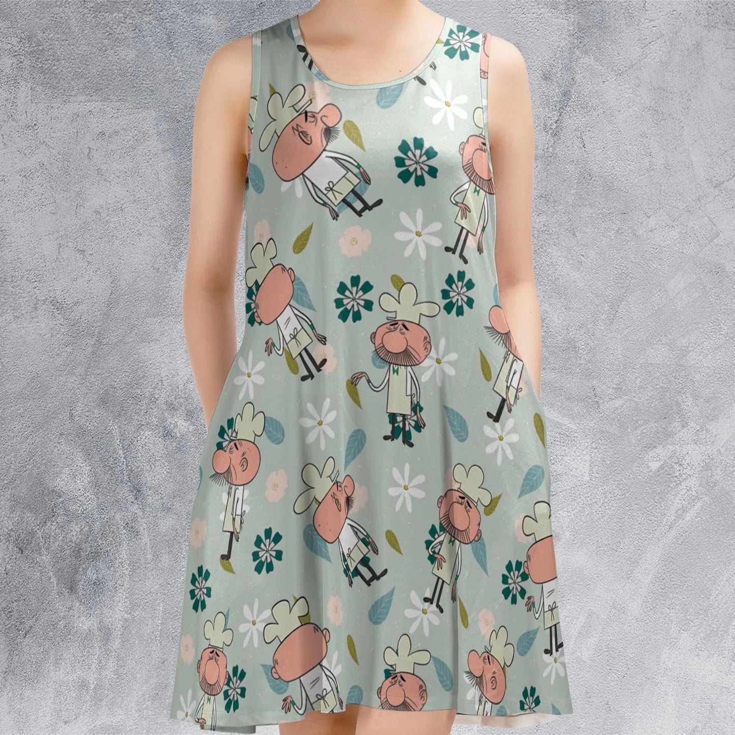 Casual Sleeveless Dress - CXNZ3MFB