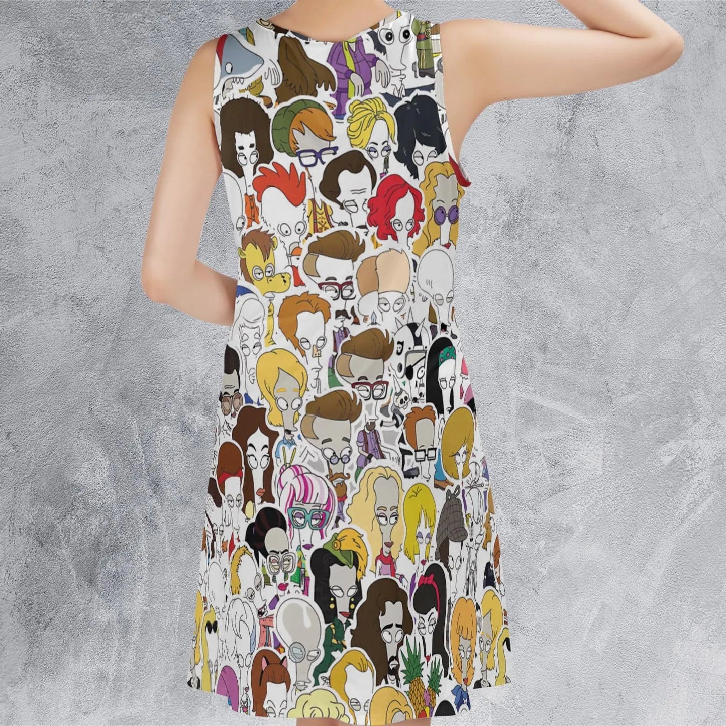 Casual Sleeveless Dress - VF35F2DY