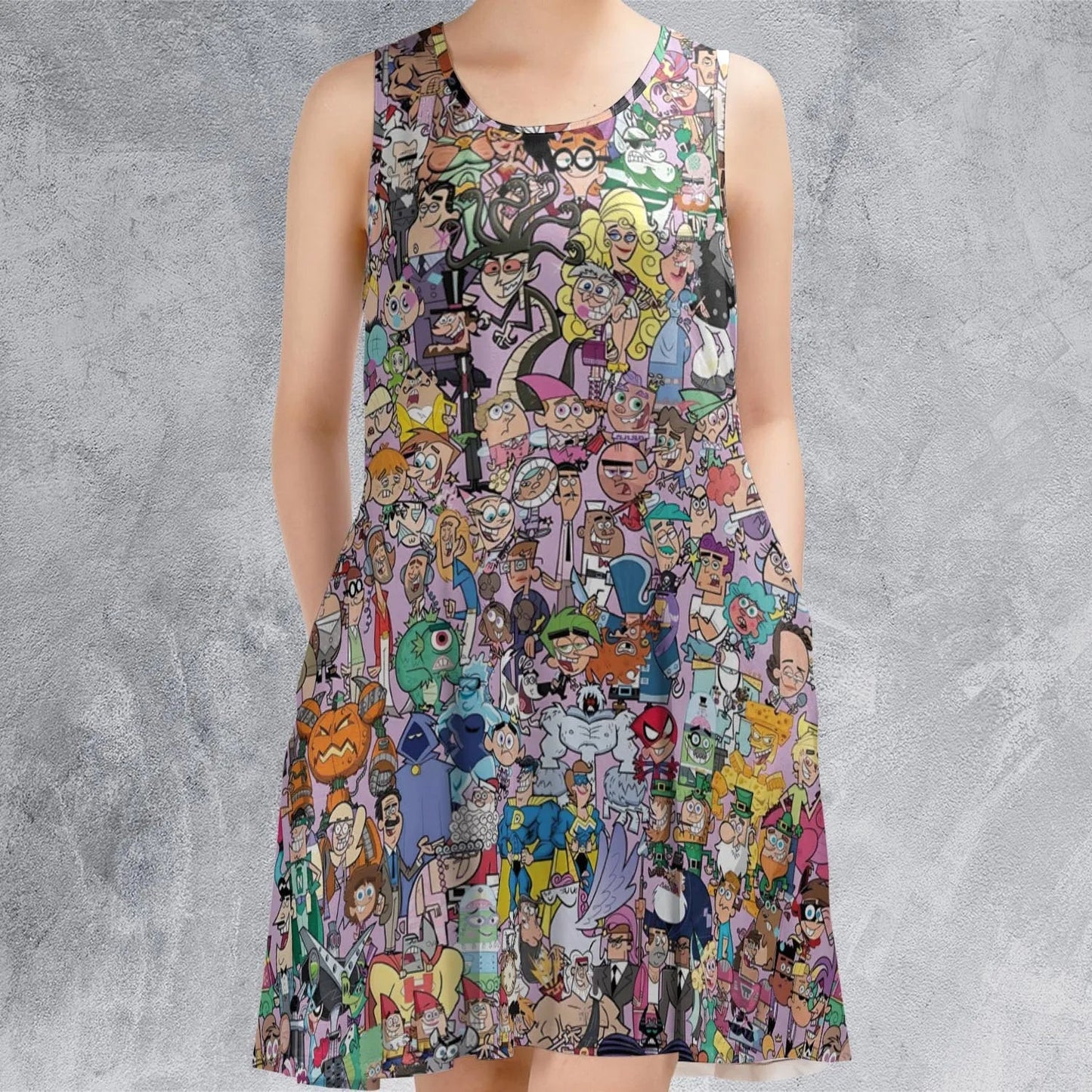 Casual Sleeveless Dress - KT2HSGAK