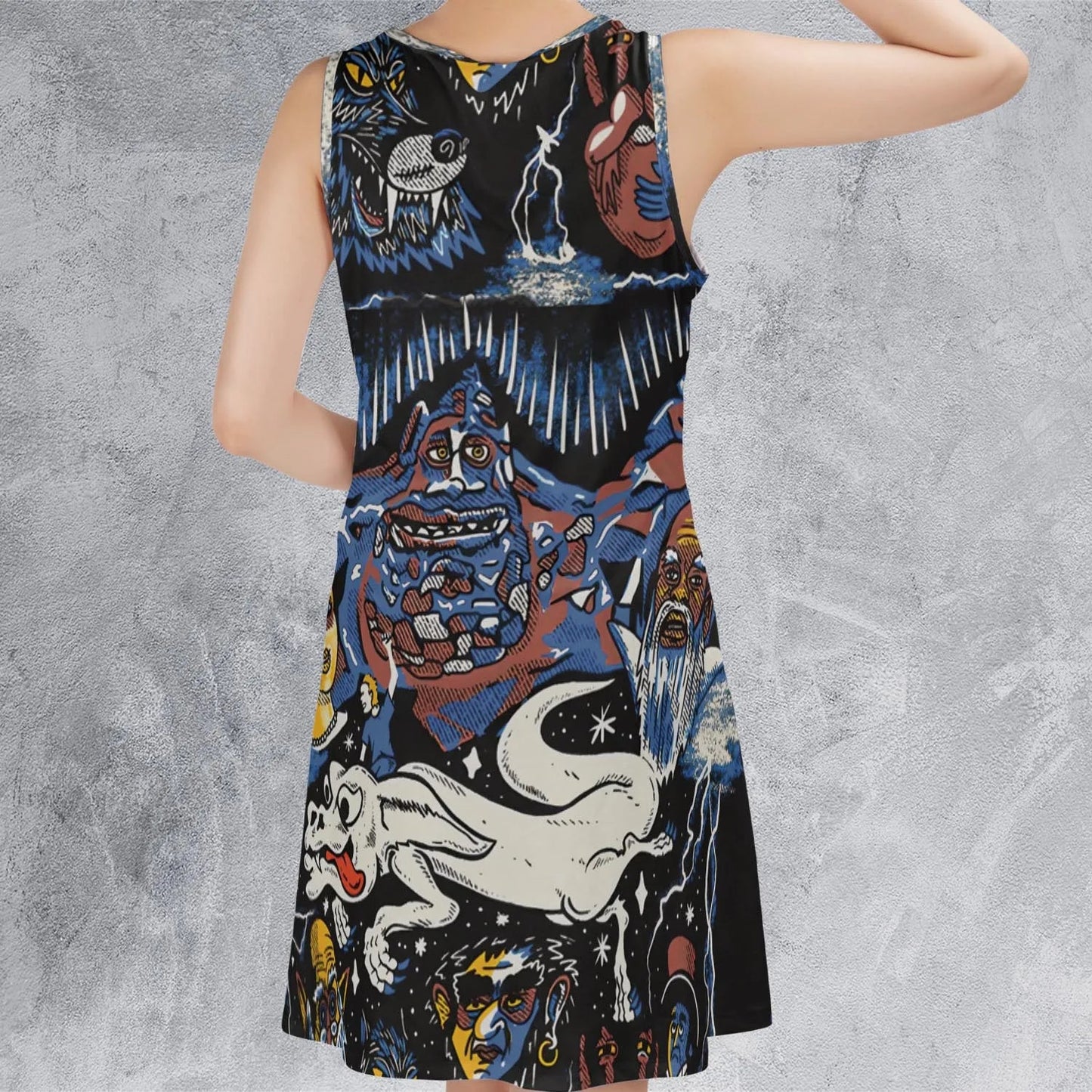 Casual Sleeveless Dress - DRB91ME3