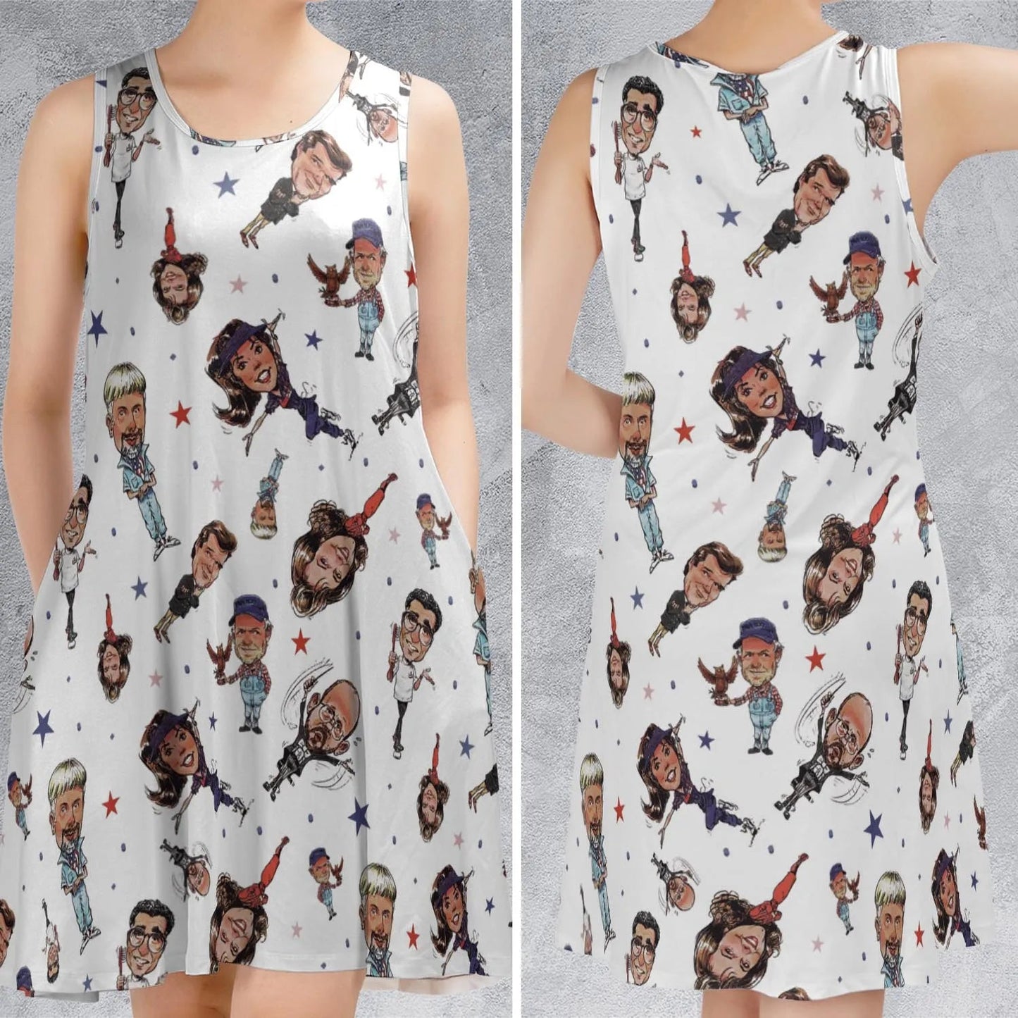 Casual Sleeveless Dress - YLJS9466
