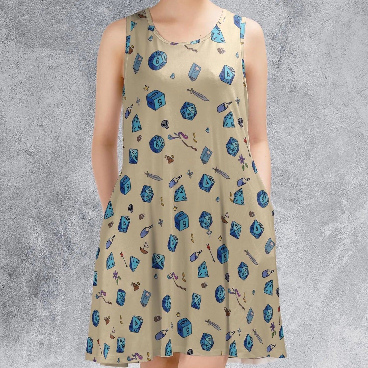 Casual Sleeveless Dress - EUADHMDK