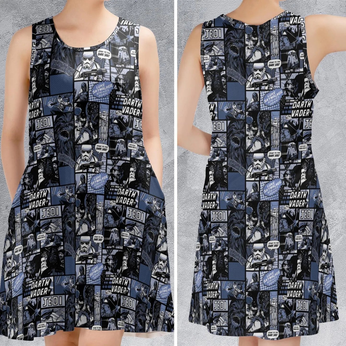 Casual Sleeveless Dress - FS5KYLAQ