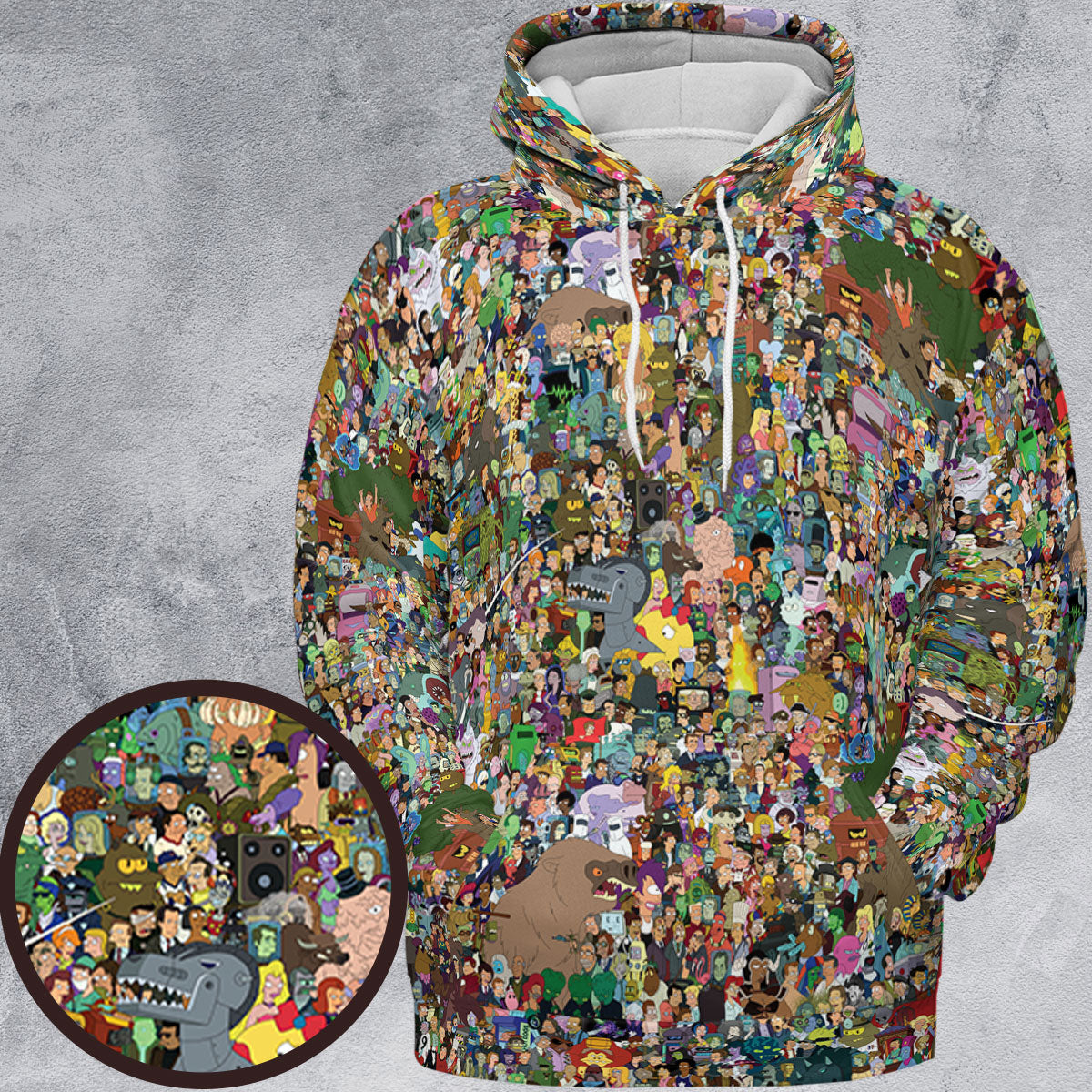 Full Print Hoodie - KLTTQAVJ