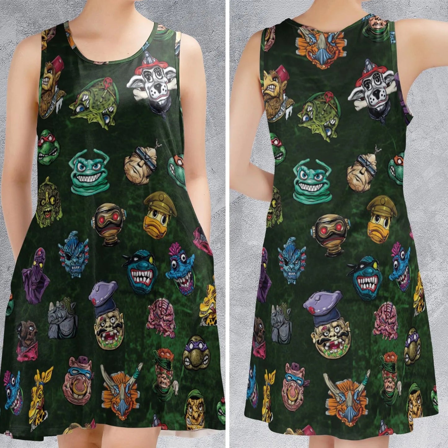 Casual Sleeveless Dress - KEG53D83
