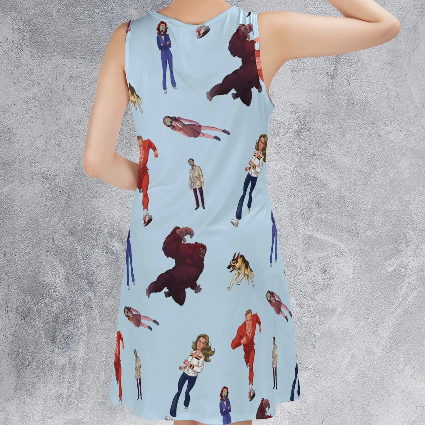 Casual Sleeveless Dress - RBQTD7J2