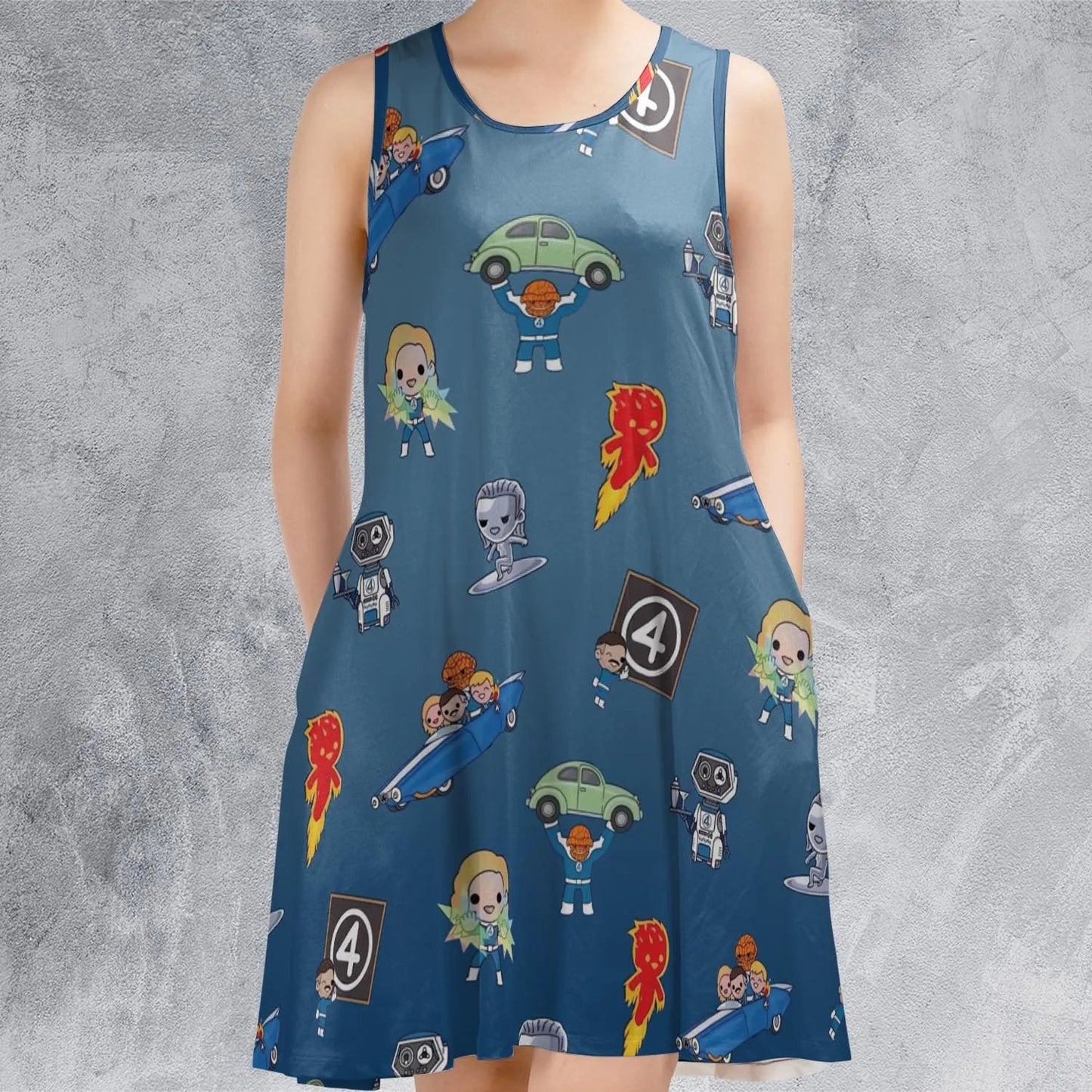 Casual Sleeveless Dress - BVCK9SDX