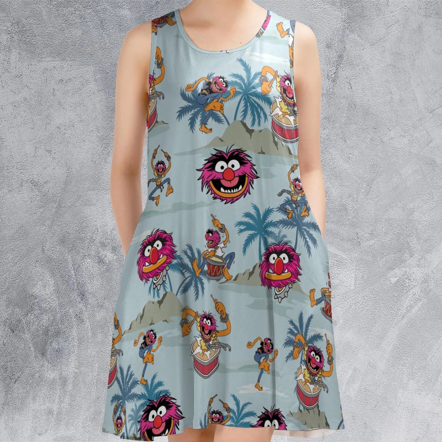 Casual Sleeveless Dress - KDVP93UD