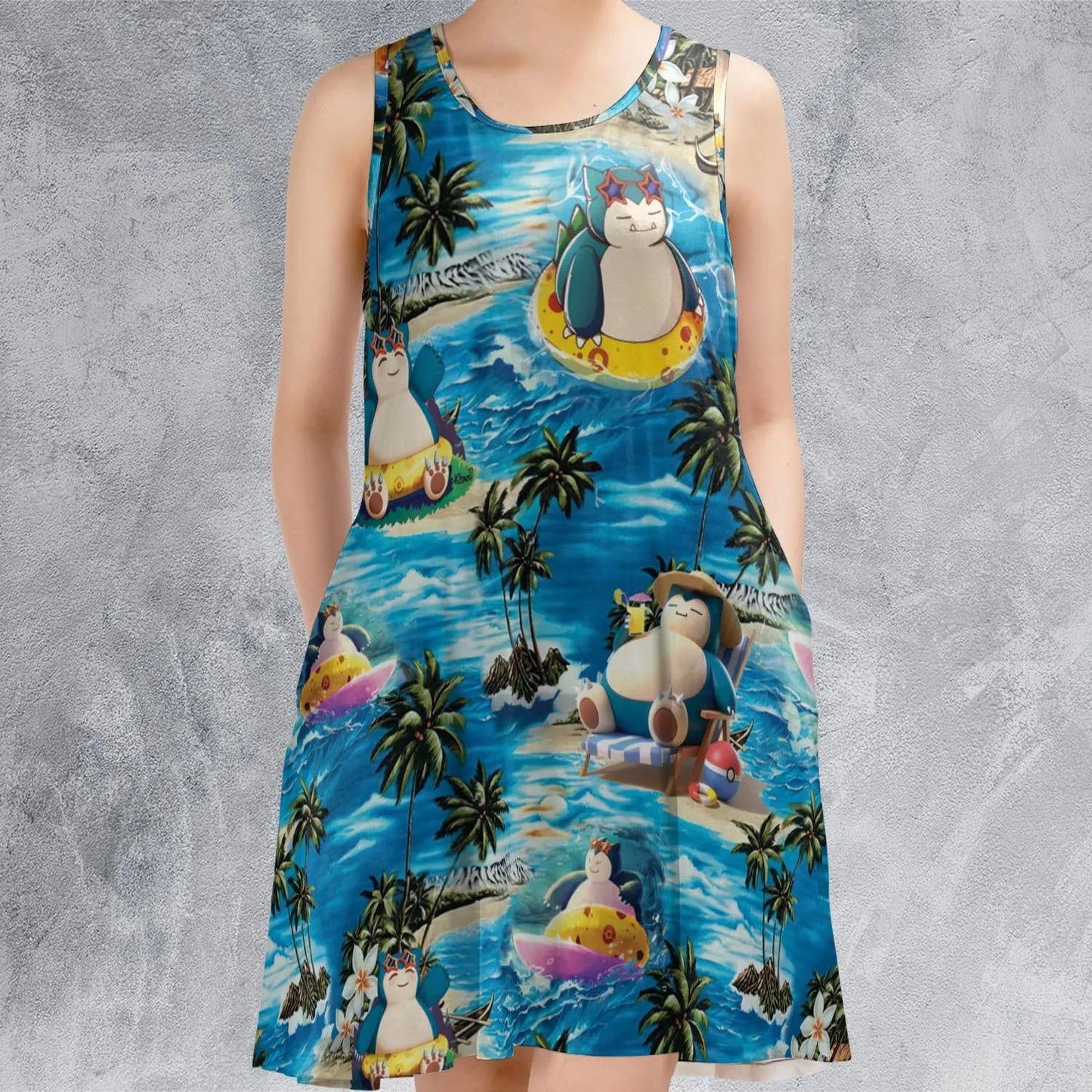 Casual Sleeveless Dress - MQ4D9PYZ