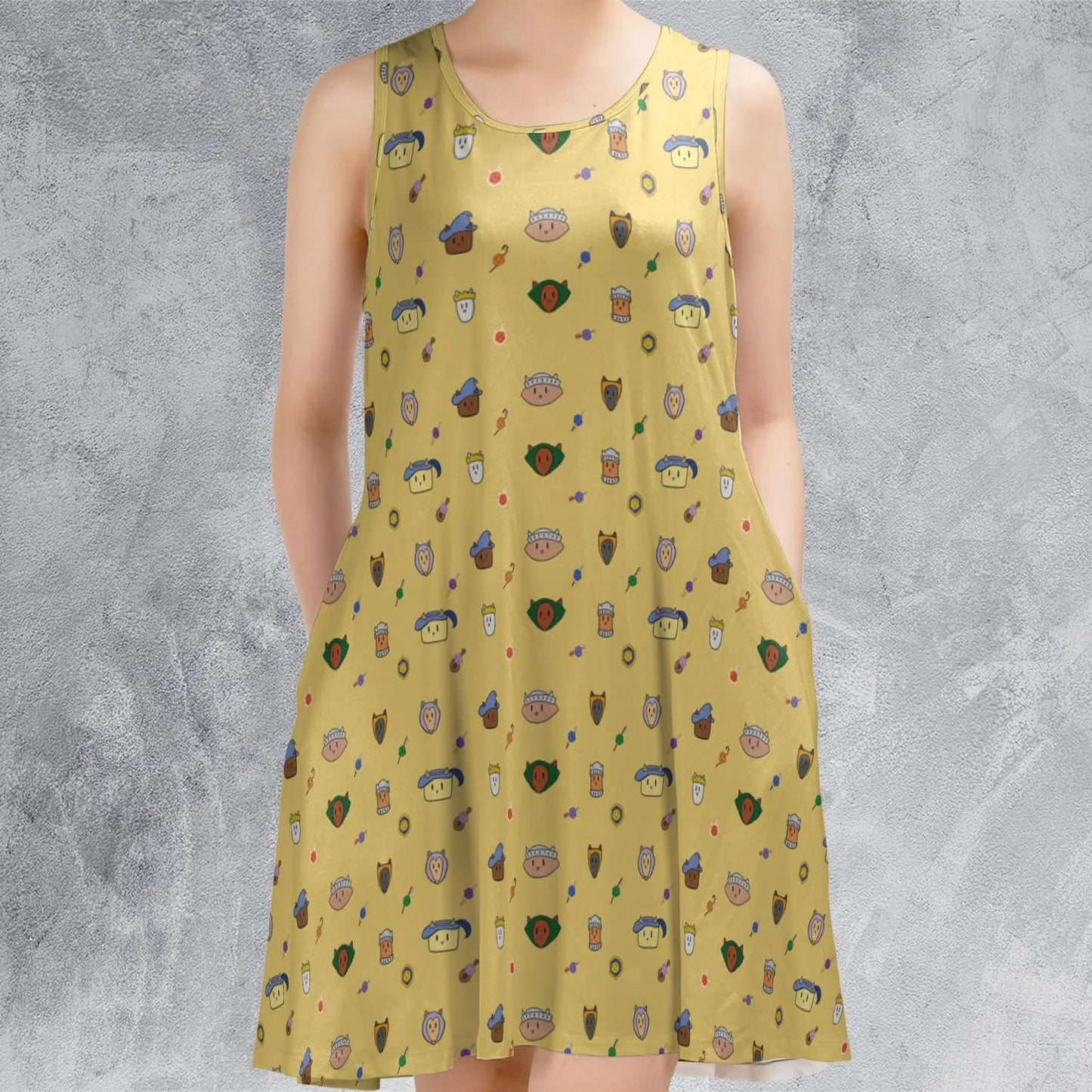 Casual Sleeveless Dress - QVALMH7W