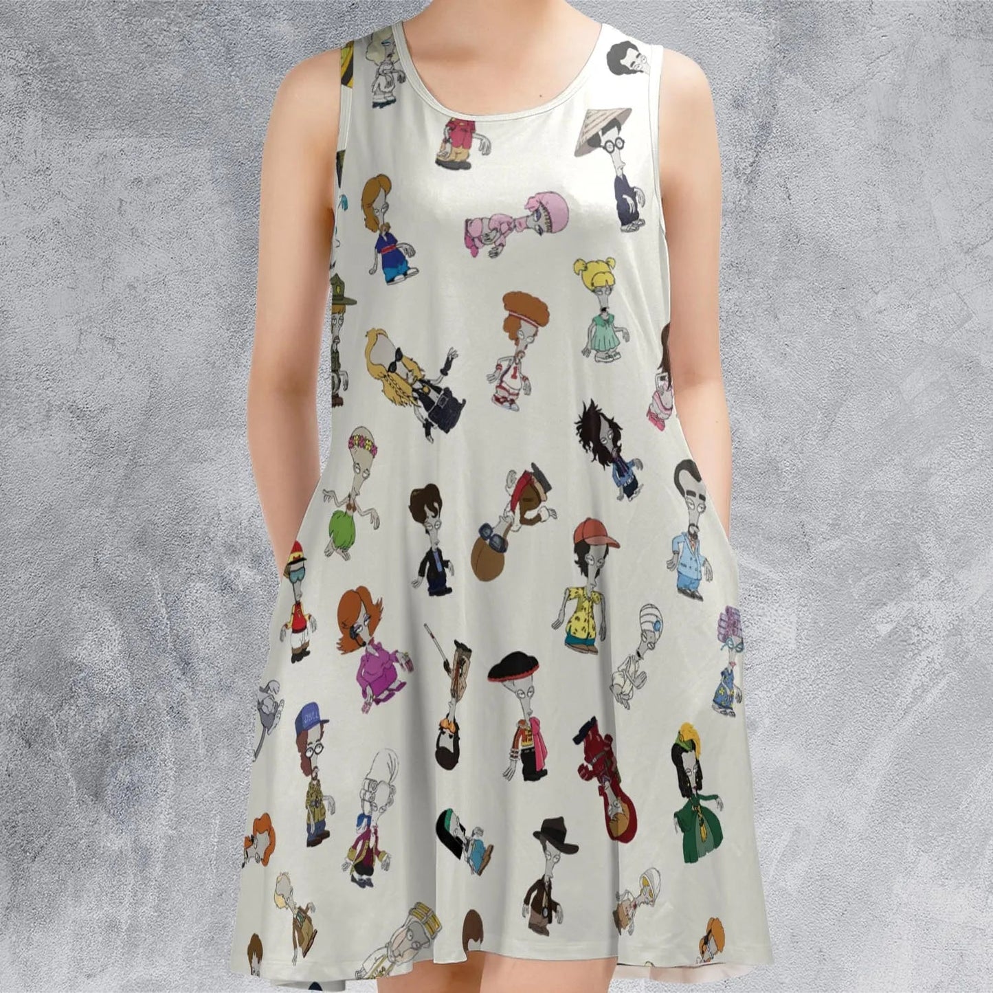 Casual Sleeveless Dress - YZ5JTSUE