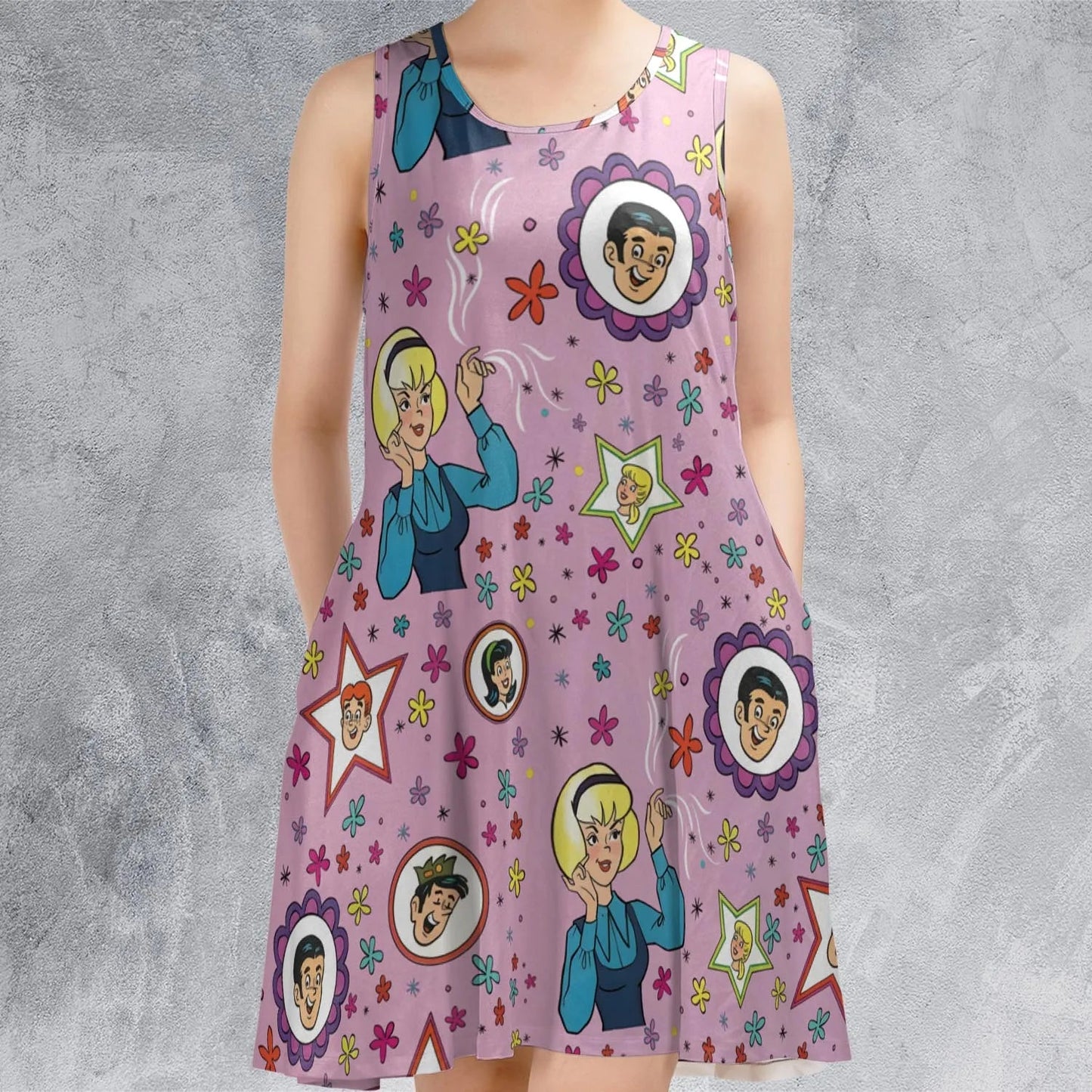 Casual Sleeveless Dress - XEF4VS5T
