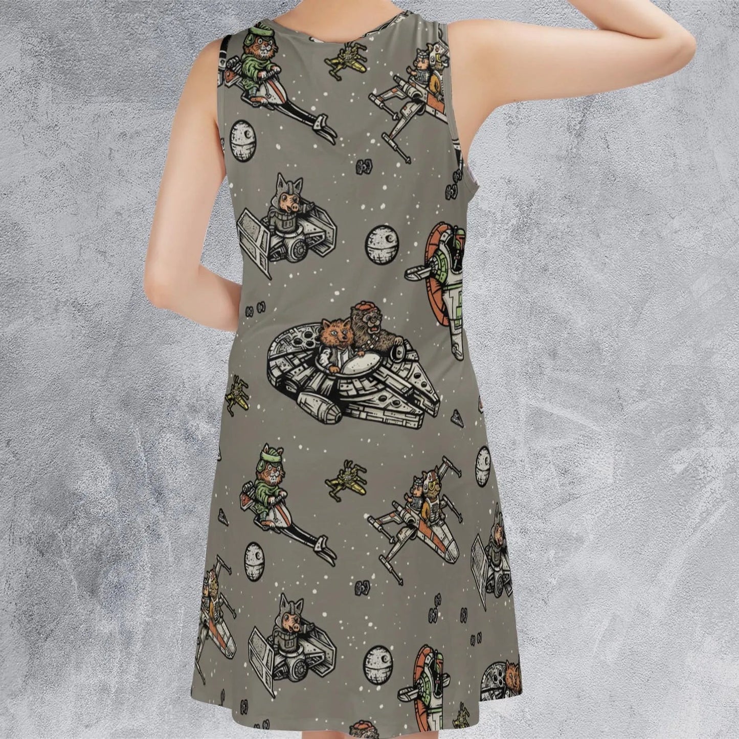 Casual Sleeveless Dress - JUF4RVN7