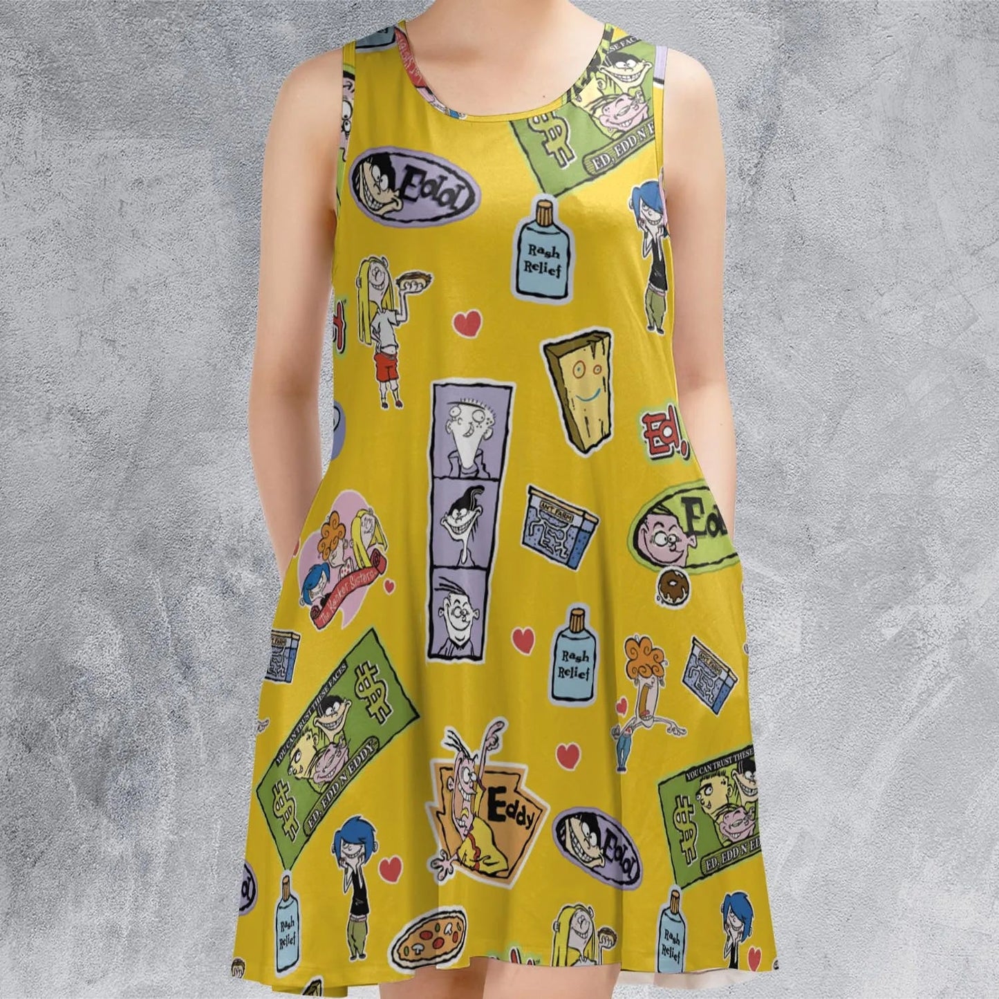 Casual Sleeveless Dress - H3WPQZDX