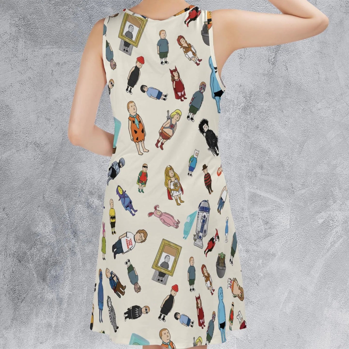 Casual Sleeveless Dress - W7JPFGXG
