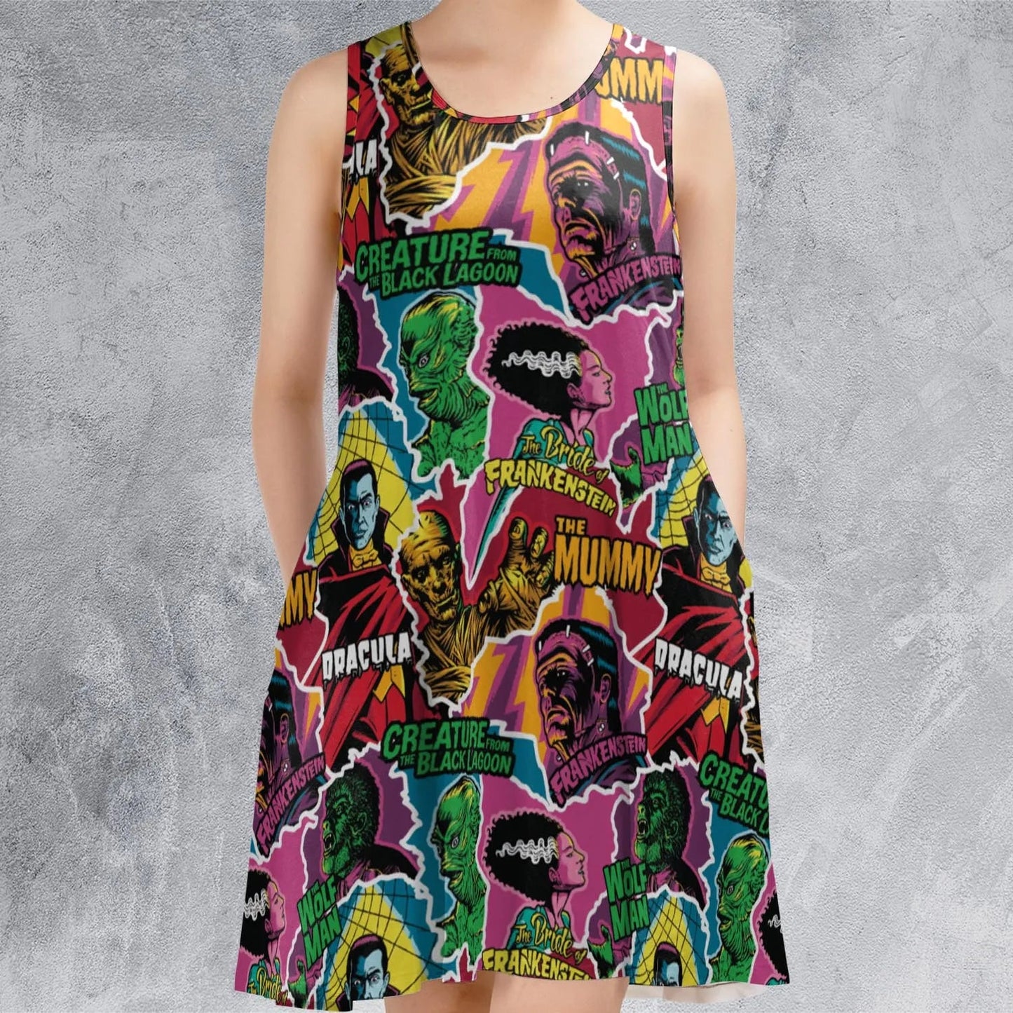 Casual Sleeveless Dress - 4BYDASD6