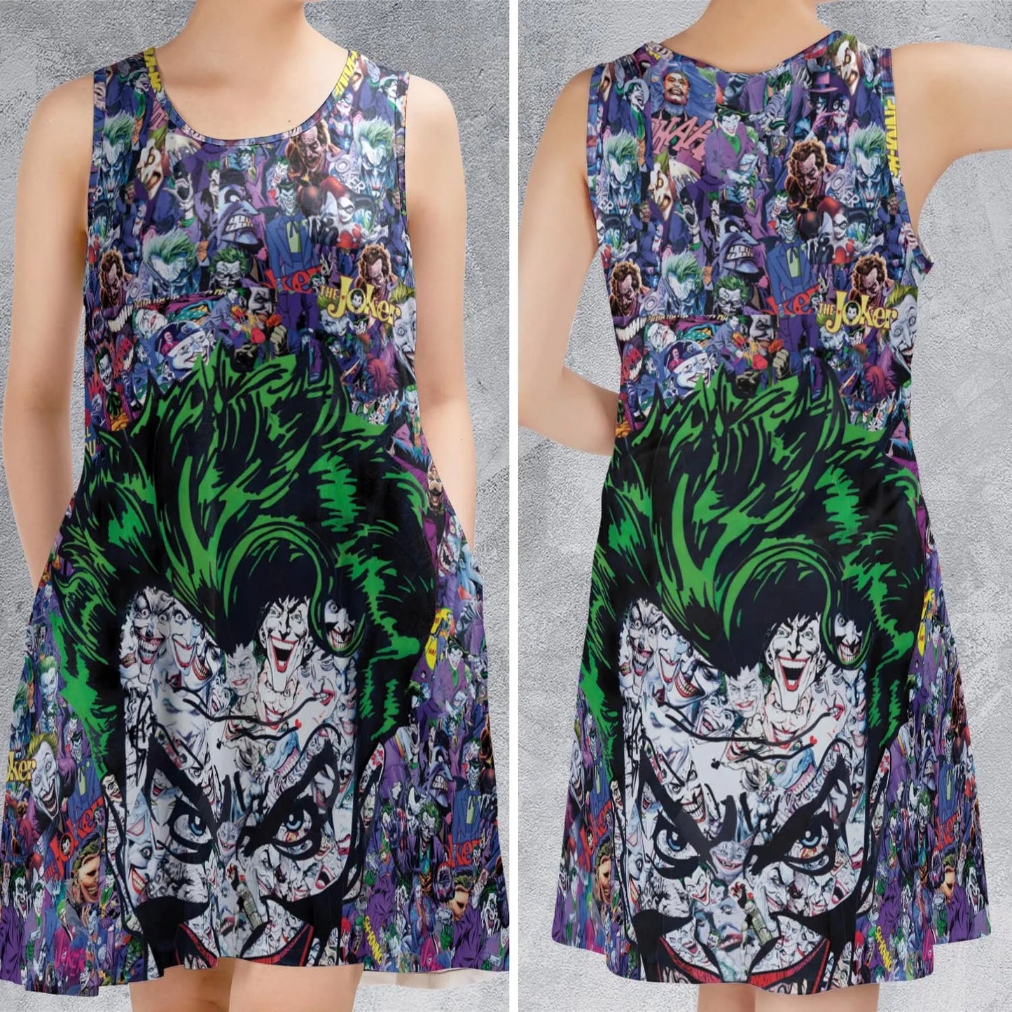 Casual Sleeveless Dress - W2HNX4YQ