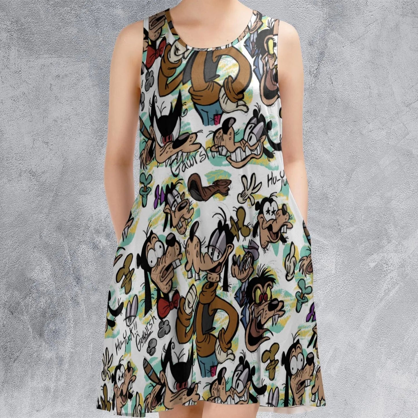 Casual Sleeveless Dress - VCNZEFR6