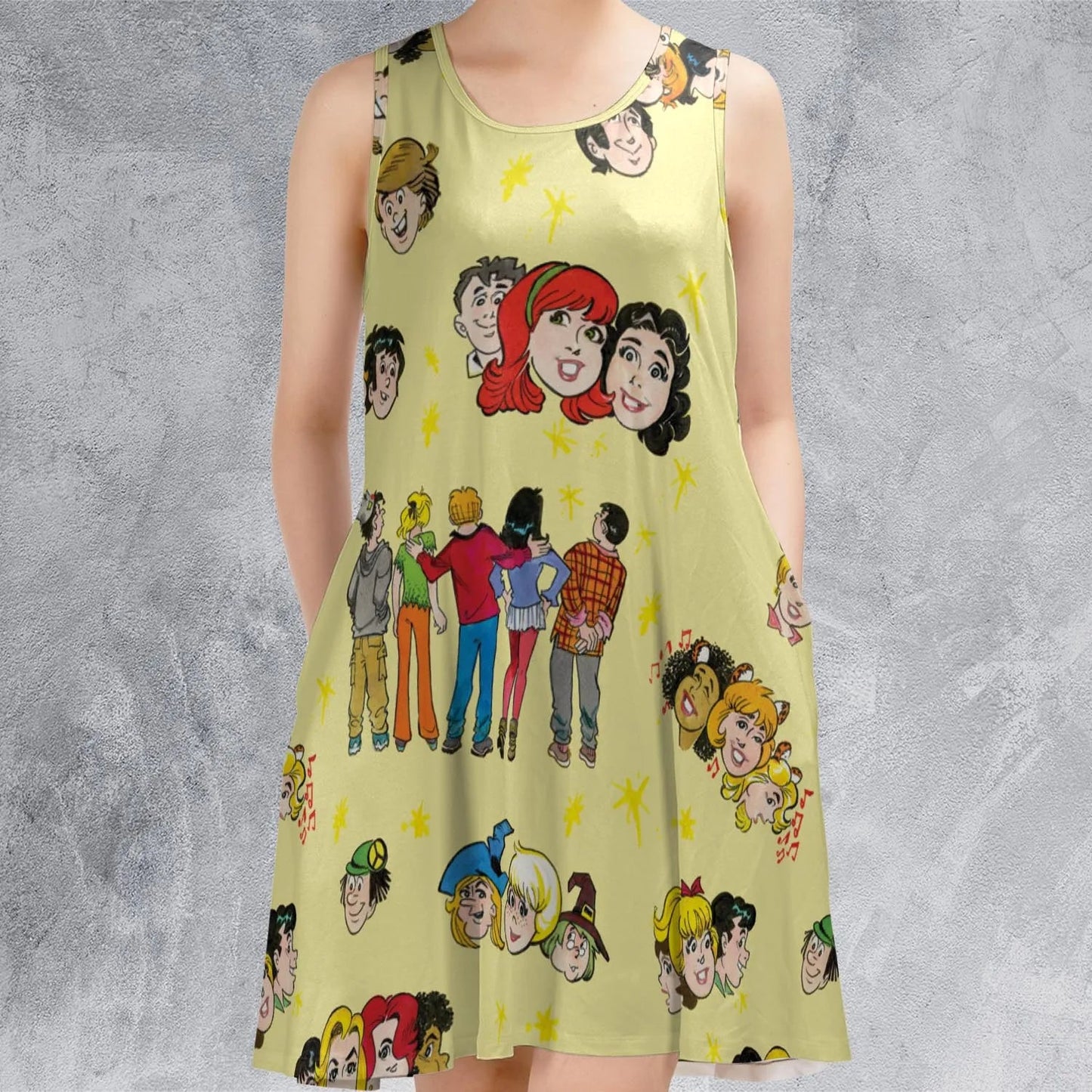 Casual Sleeveless Dress - GB8866BF