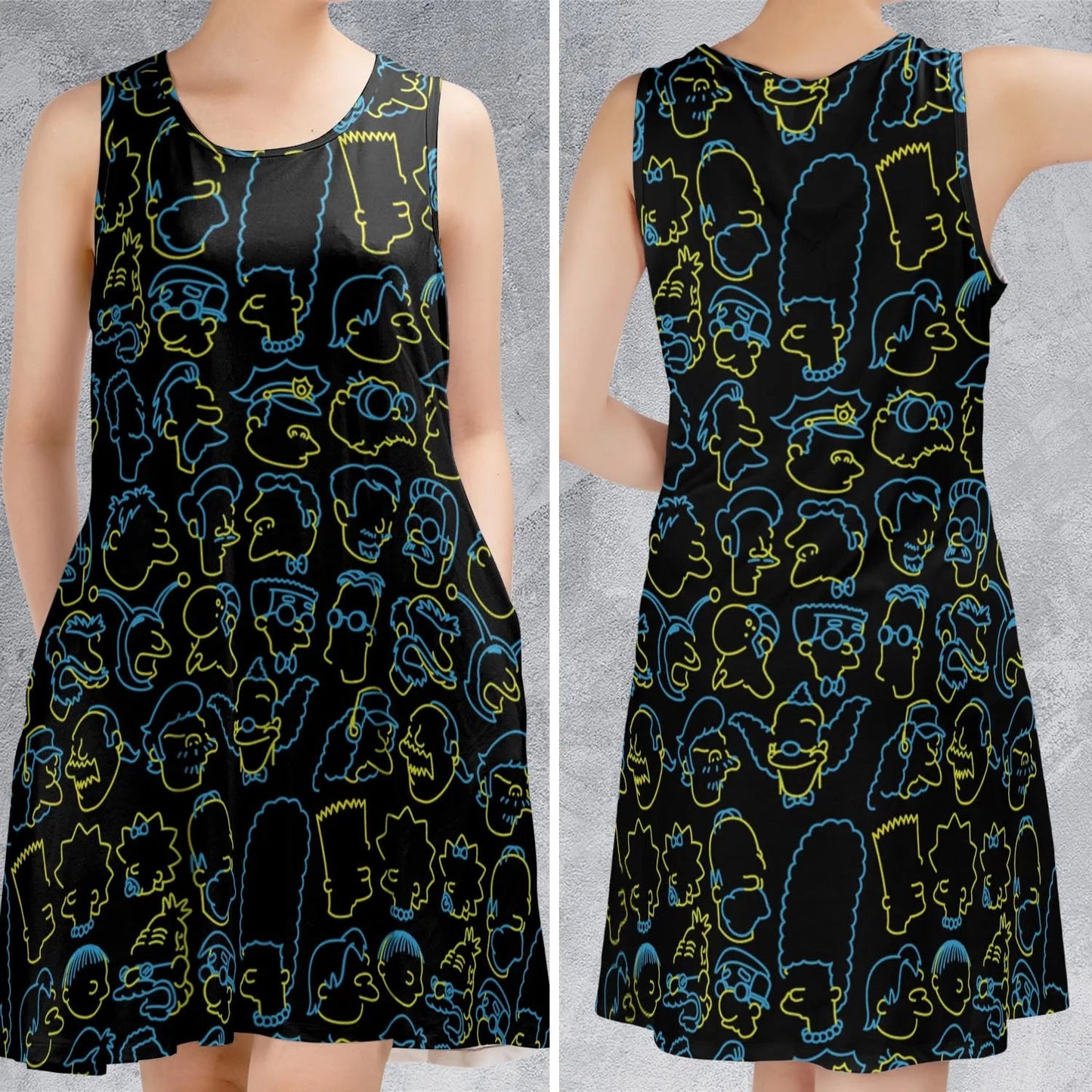 Casual Sleeveless Dress - 6GDQY38R