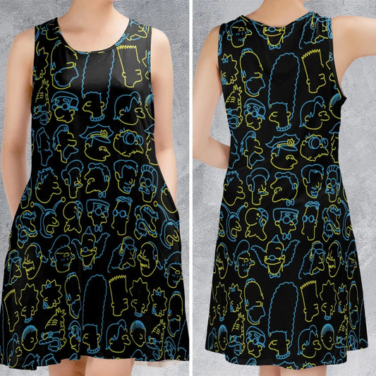 Casual Sleeveless Dress - 6GDQY38R