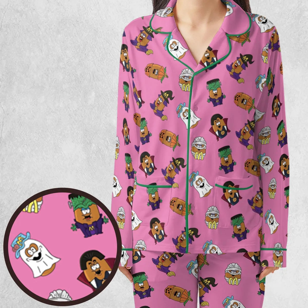 Stretch Long-Sleeve Pajamas Set - Y2LE82Y7