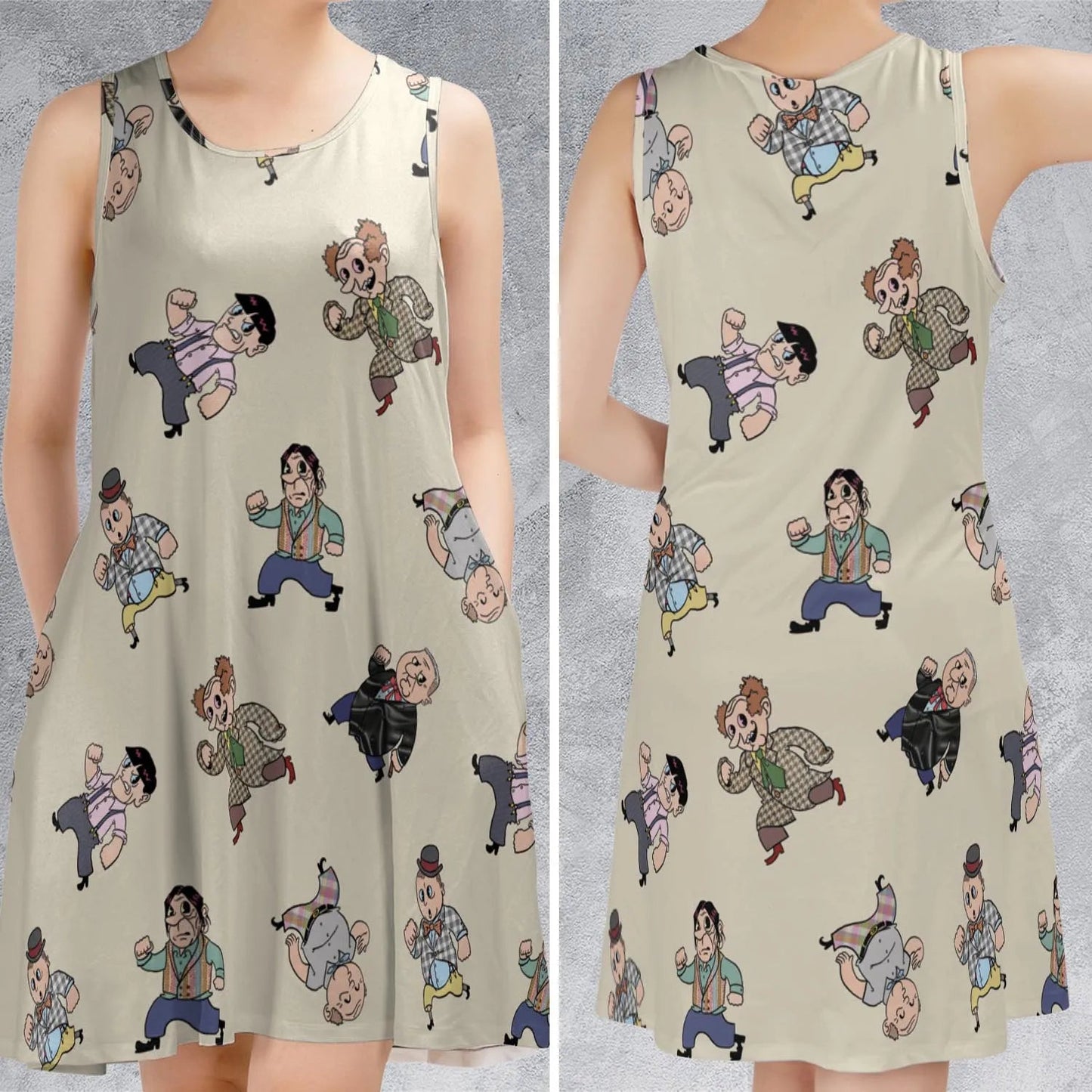 Casual Sleeveless Dress - 7XWXRYPF