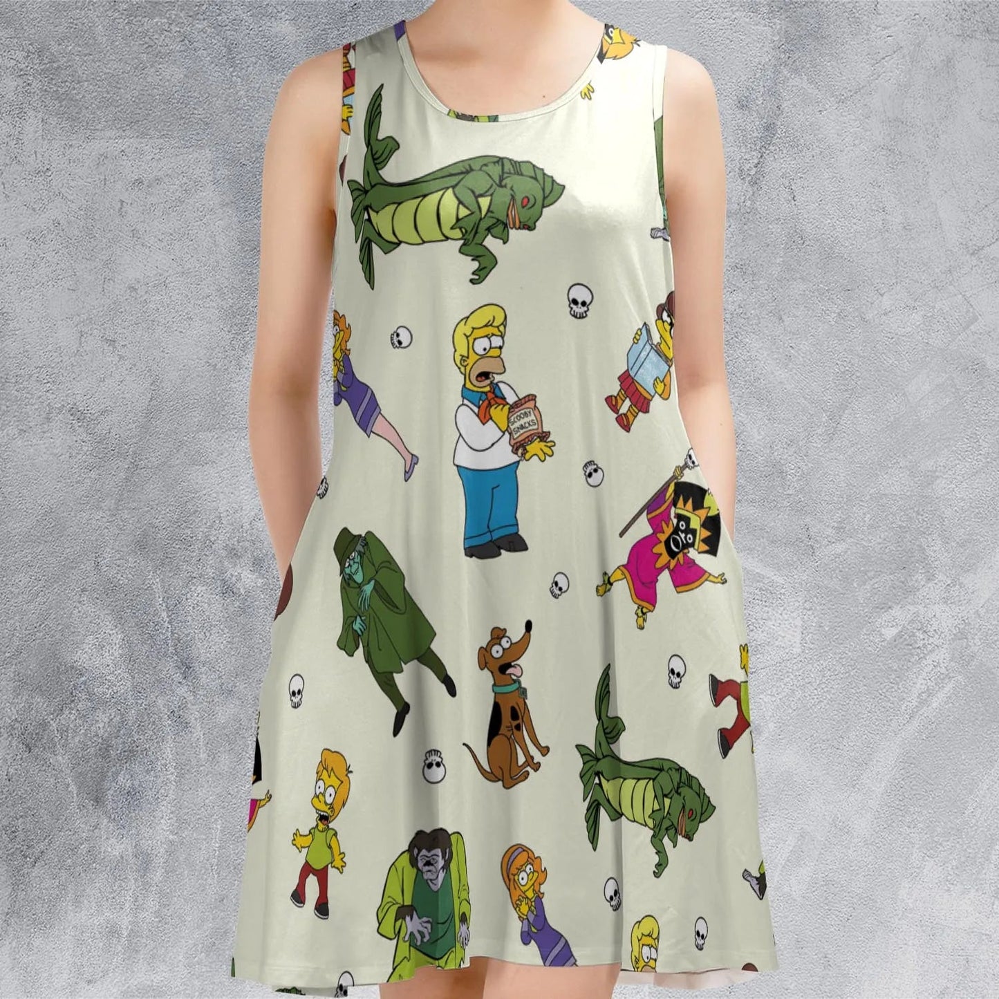 Casual Sleeveless Dress - VY9SV93M