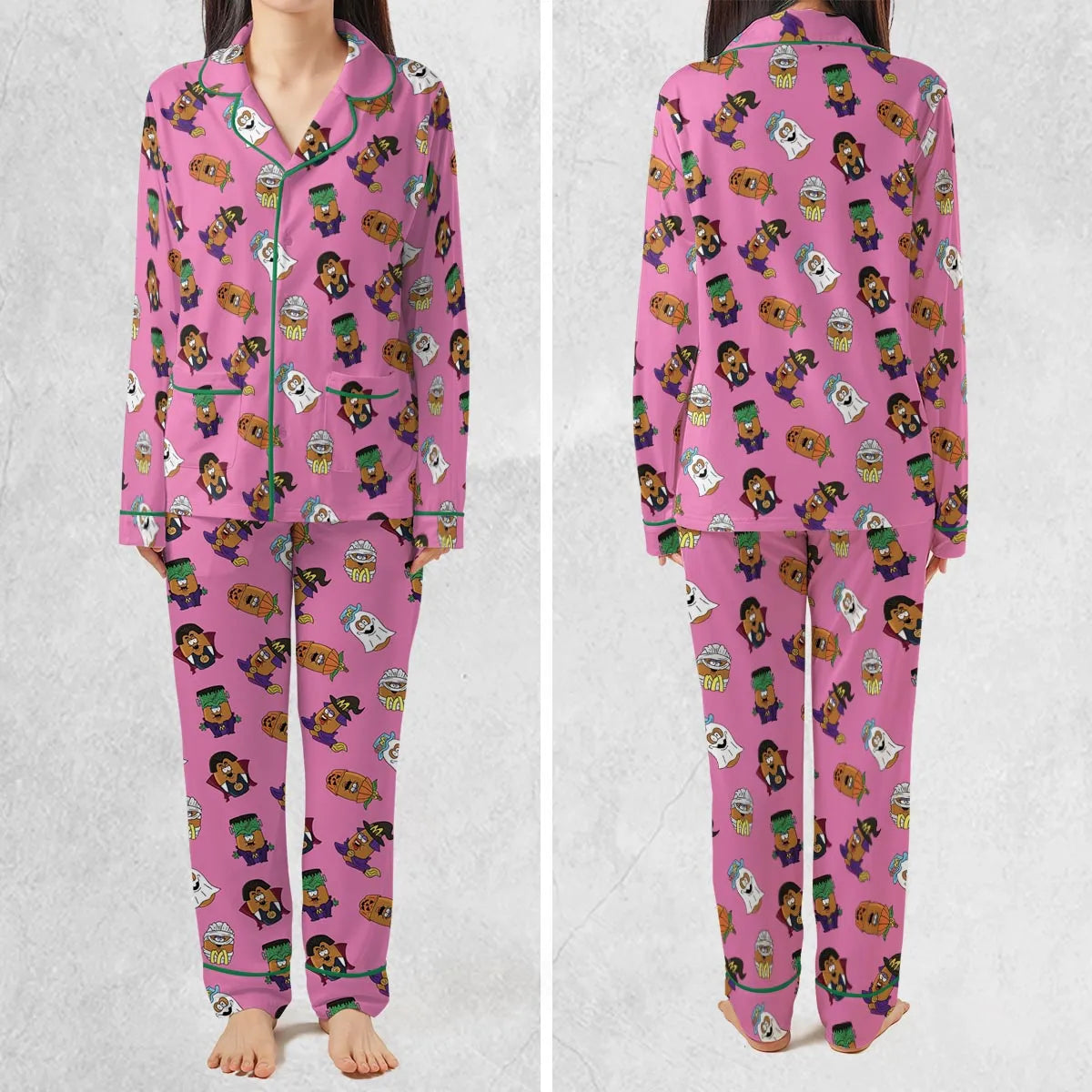 Stretch Long-Sleeve Pajamas Set - Y2LE82Y7