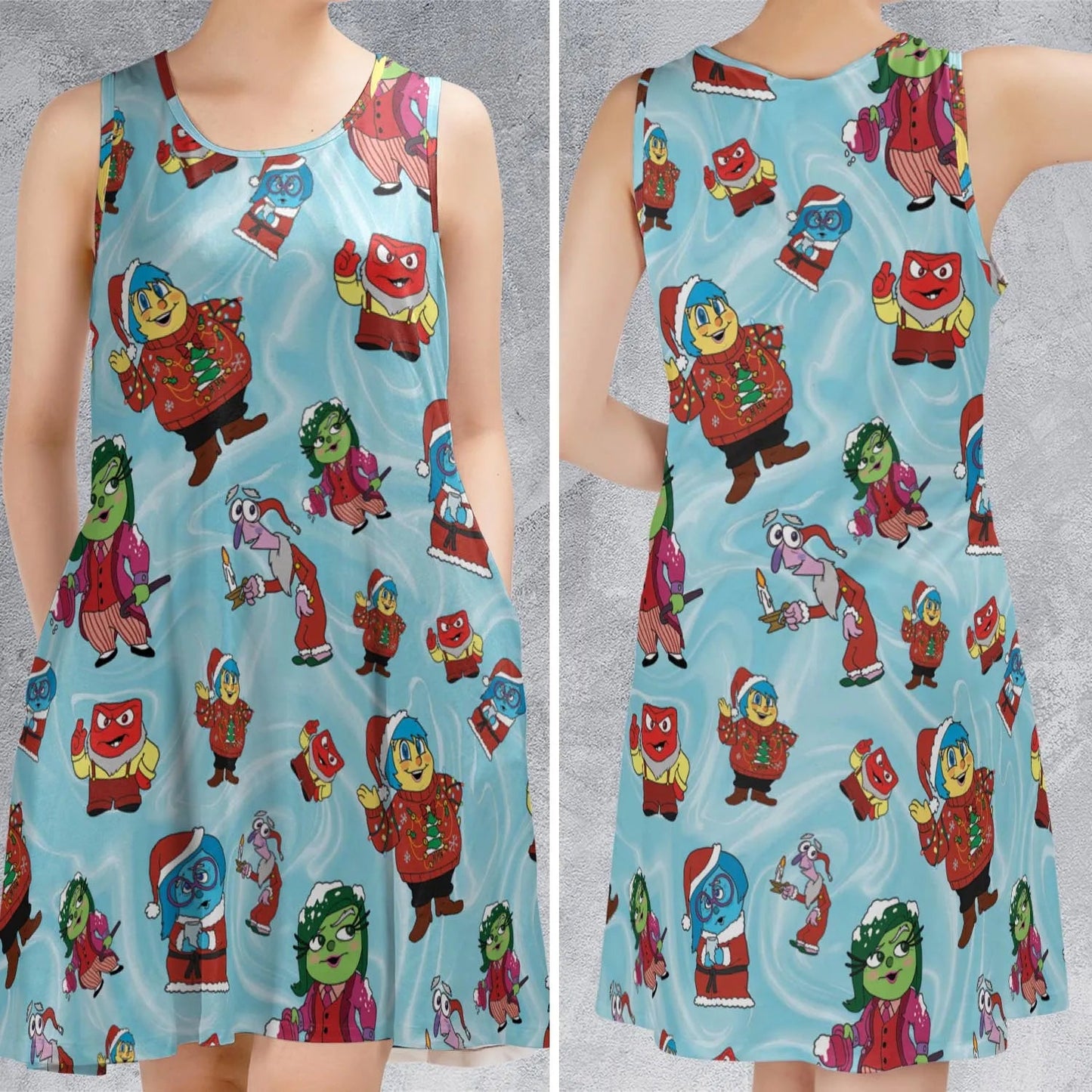 Casual Sleeveless Dress - 5SETY81G