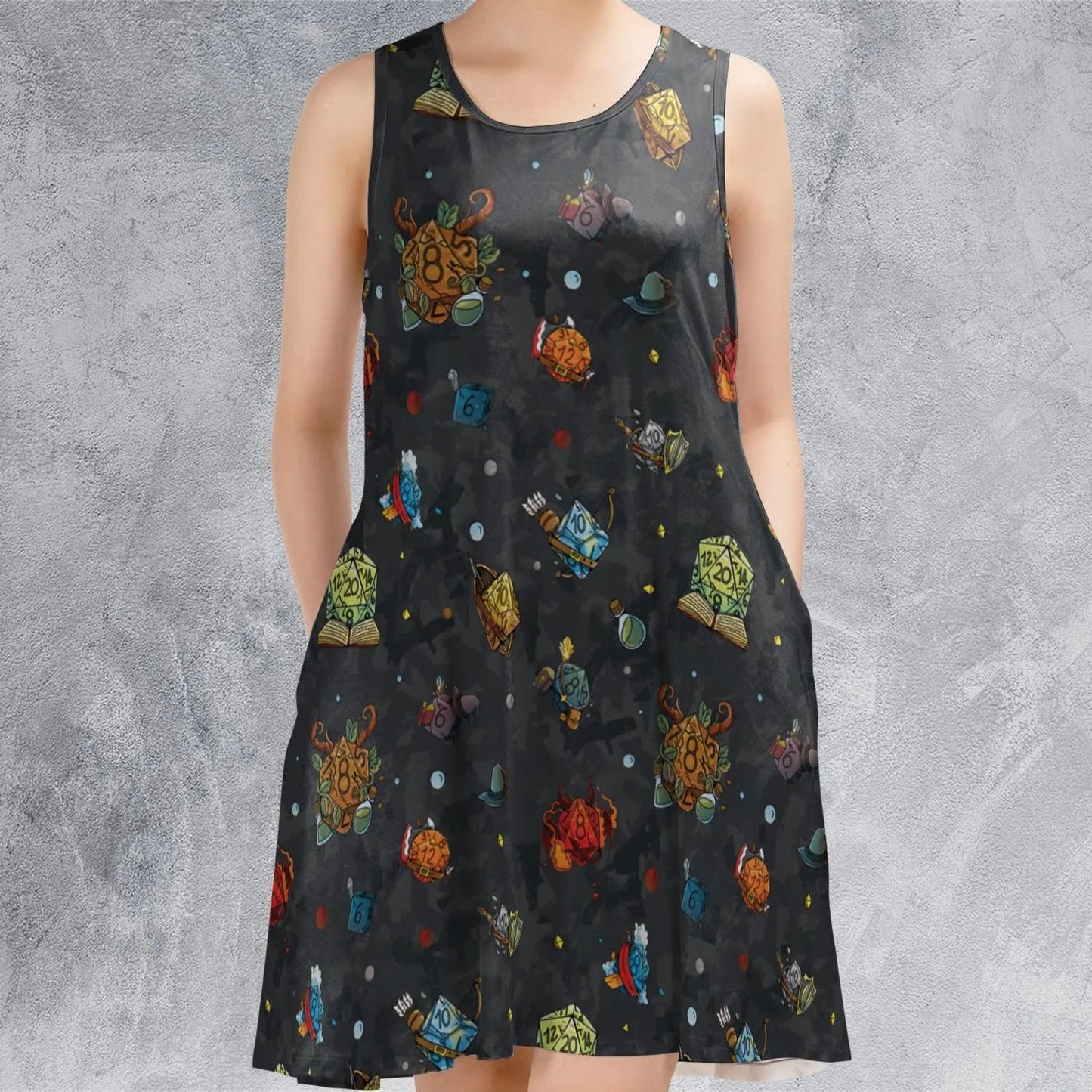Casual Sleeveless Dress - CXES4PUE