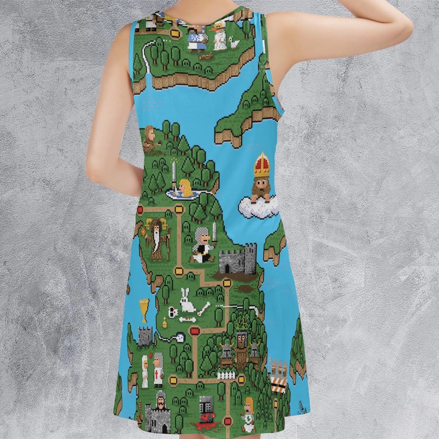 Casual Sleeveless Dress - T8HVTBC1