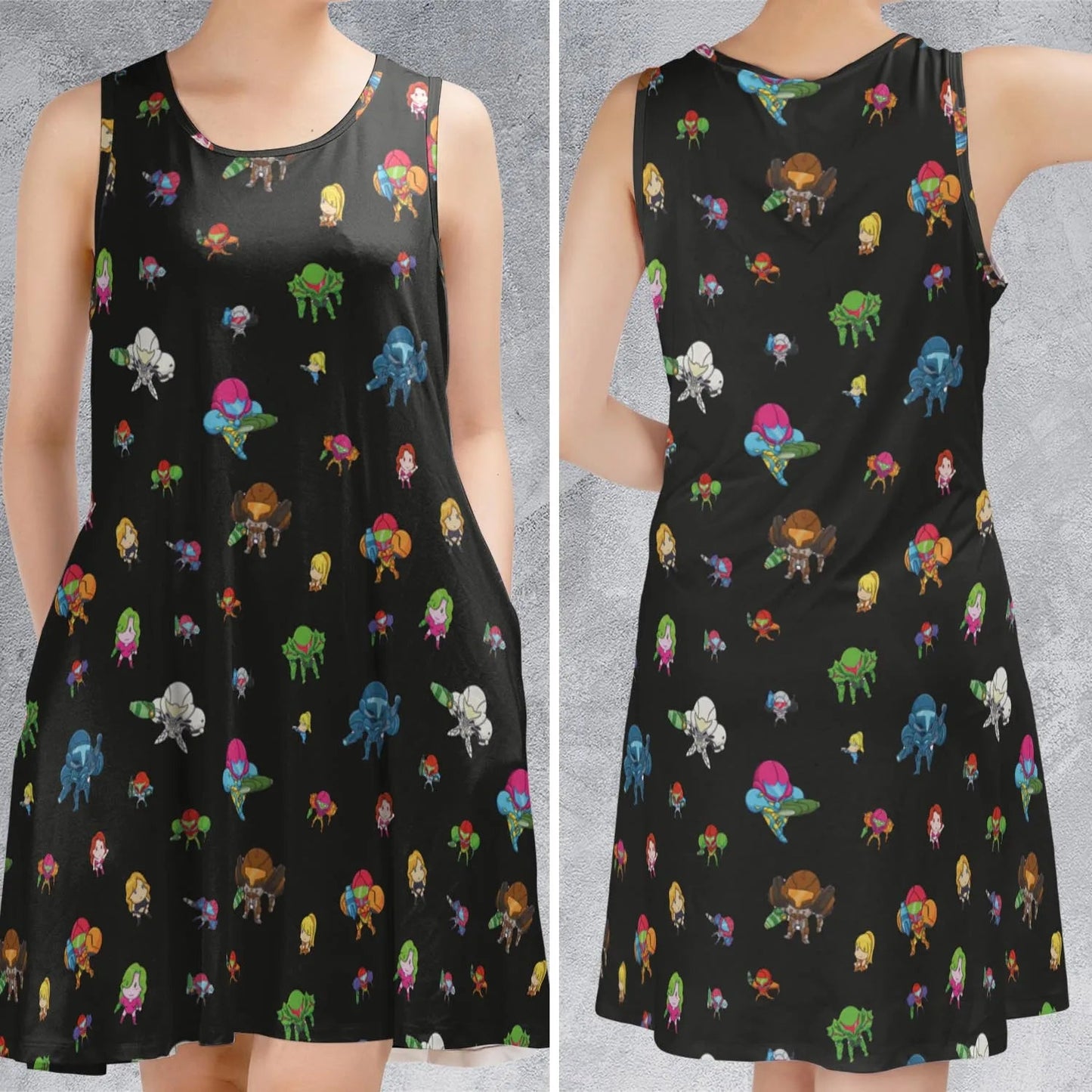 Casual Sleeveless Dress - FP7E3MP8
