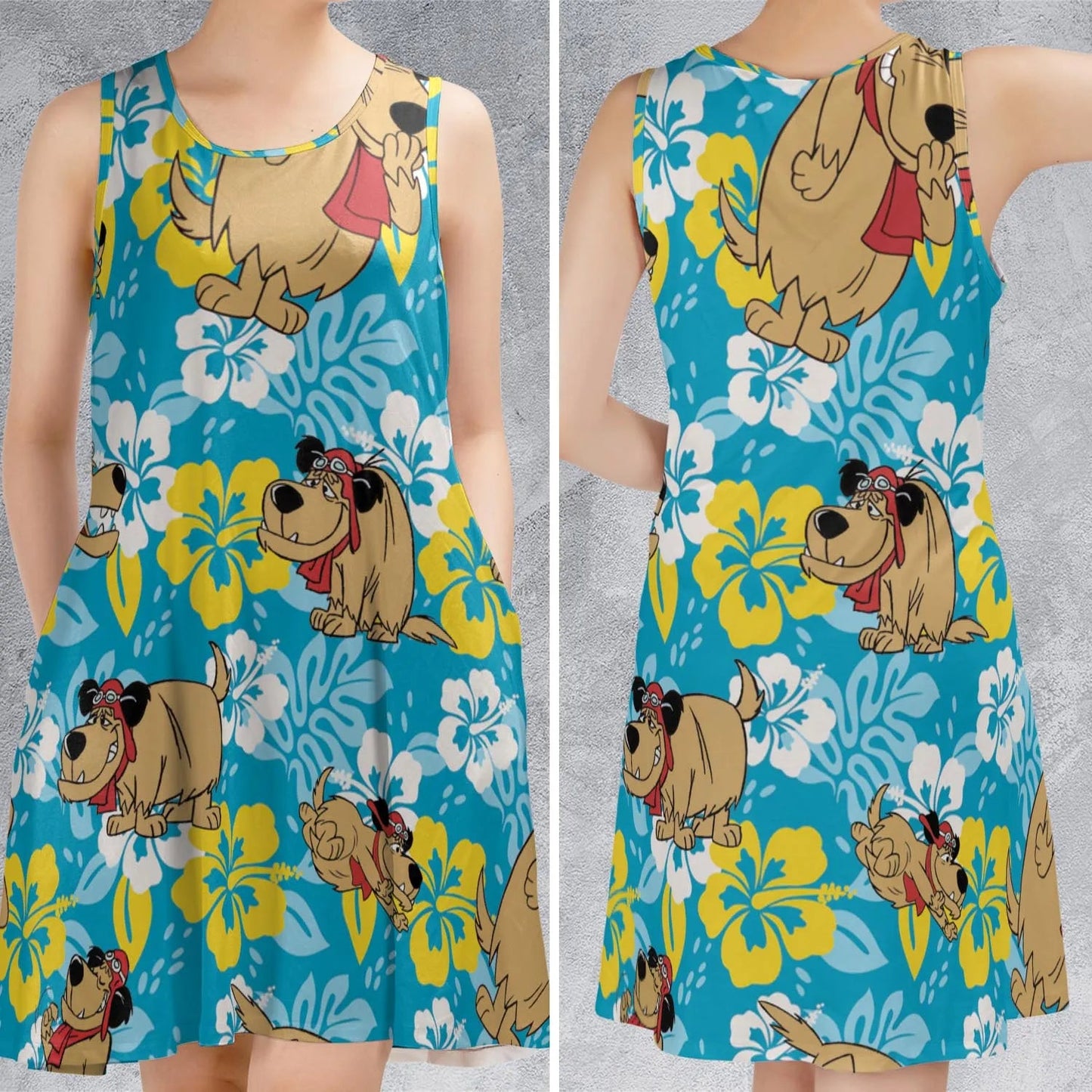 Casual Sleeveless Dress - K78YP8E9