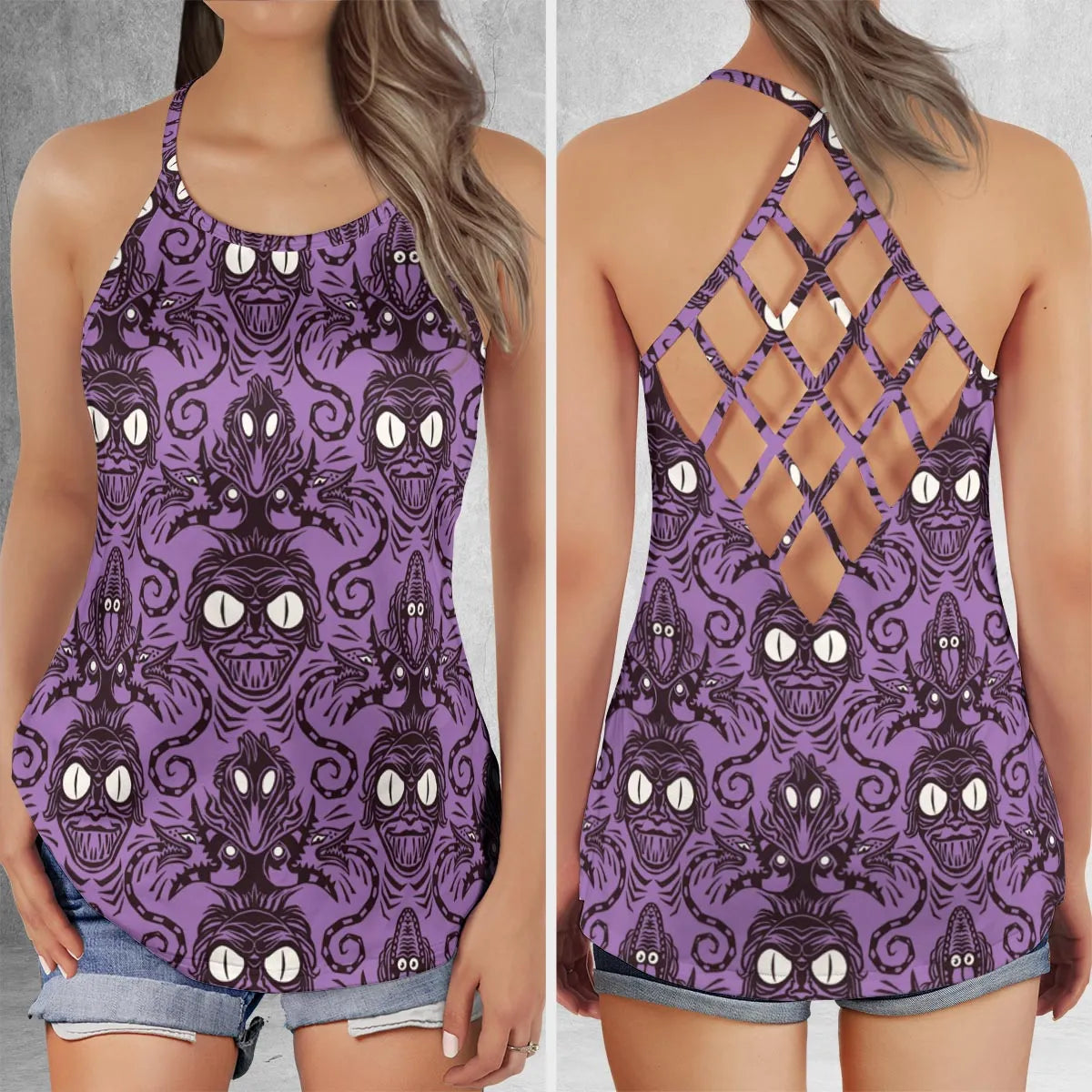 Lattice Back Tank Top - P35CZQHT