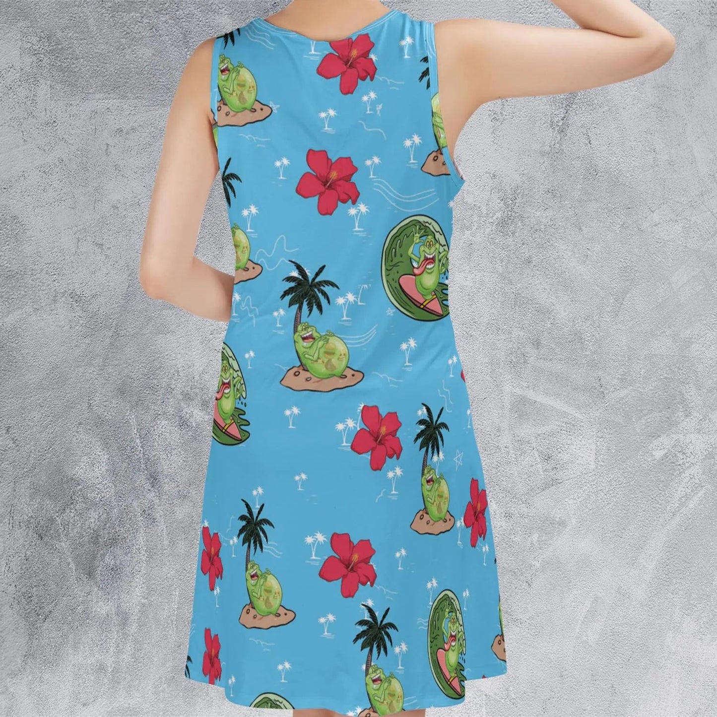 Casual Sleeveless Dress - RGSMZYRU
