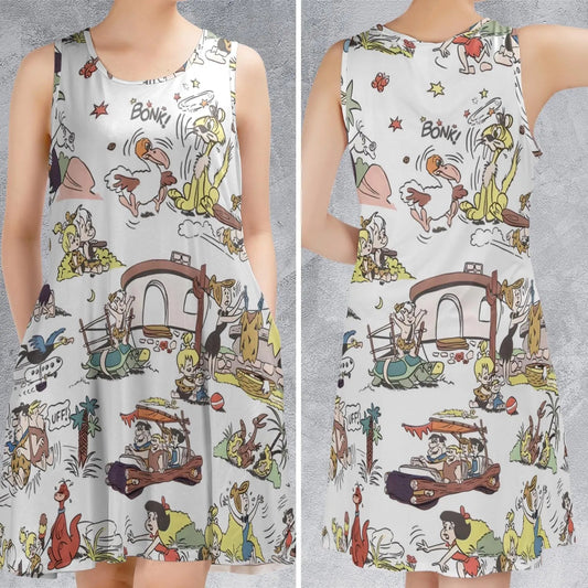 Casual Sleeveless Dress - 5D8H7MDE