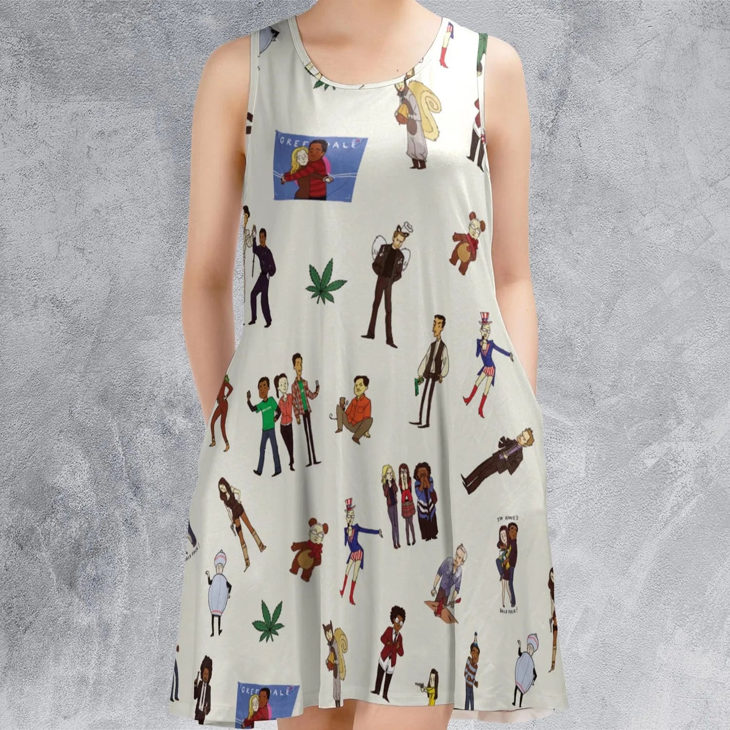 Casual Sleeveless Dress - 8K2UJPKJ