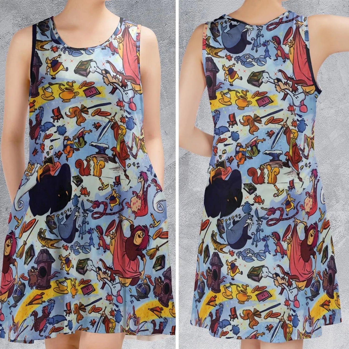 Casual Sleeveless Dress - 7ZFQ4C6X