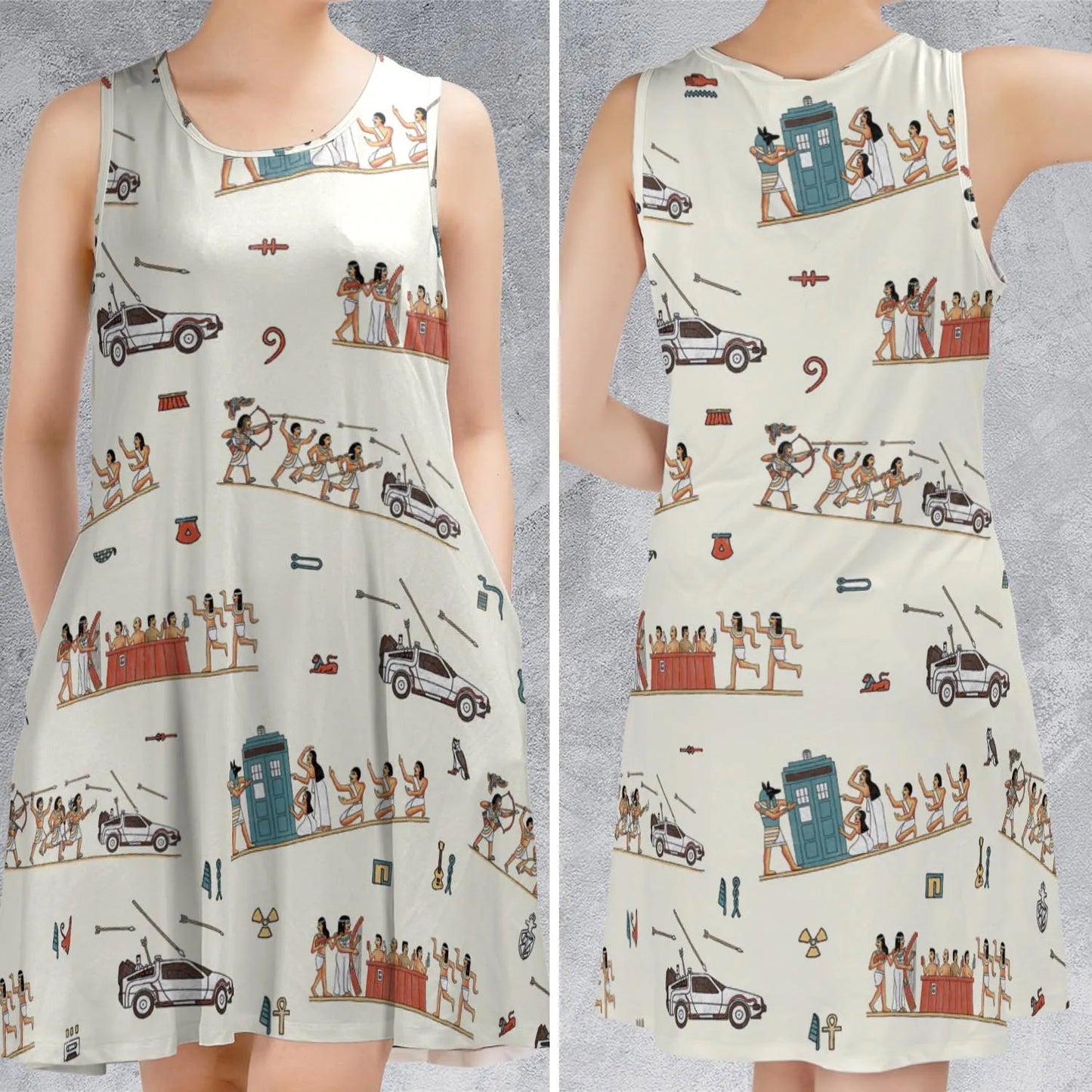 Casual Sleeveless Dress - RHWMLAR6