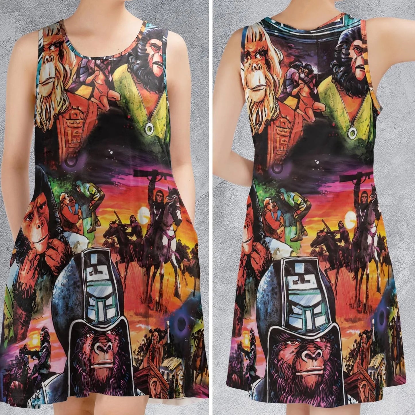 Casual Sleeveless Dress - P8RAPJ2G