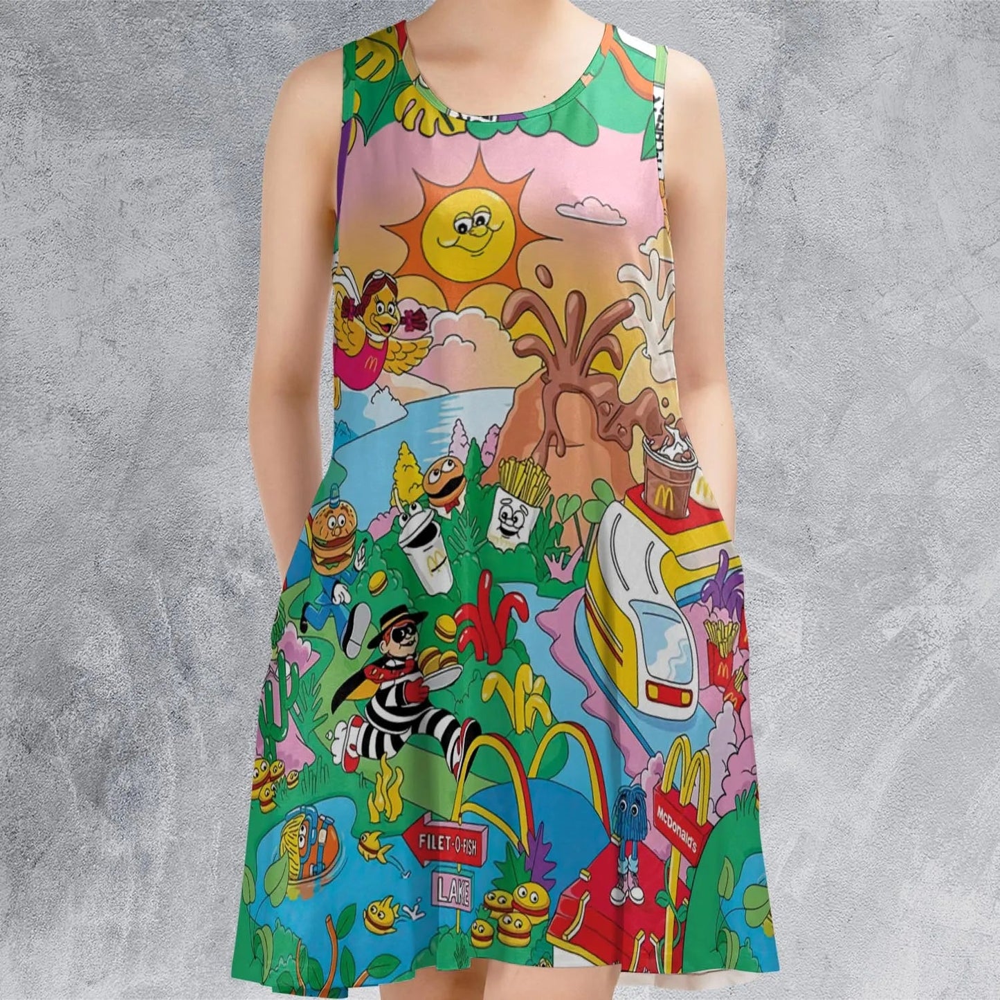 Casual Sleeveless Dress - N6EAFAPF