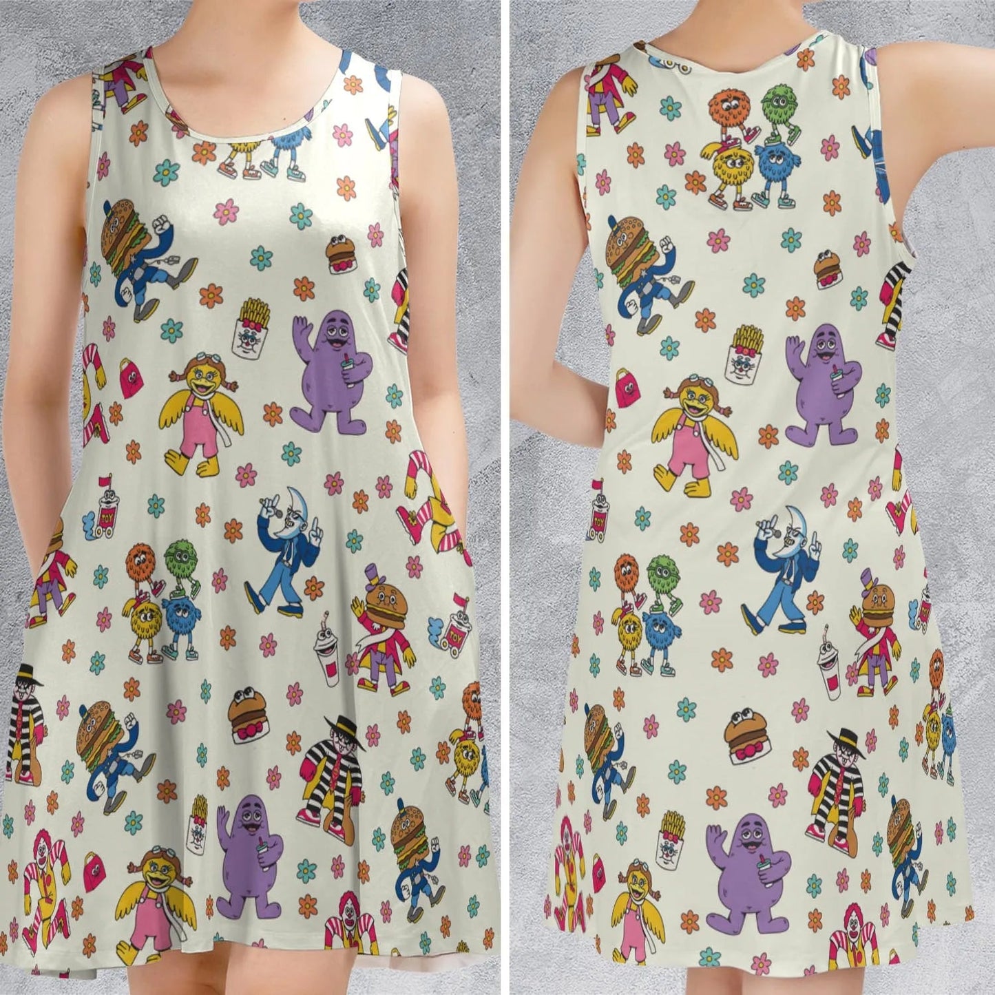 Casual Sleeveless Dress - APXMSNGA