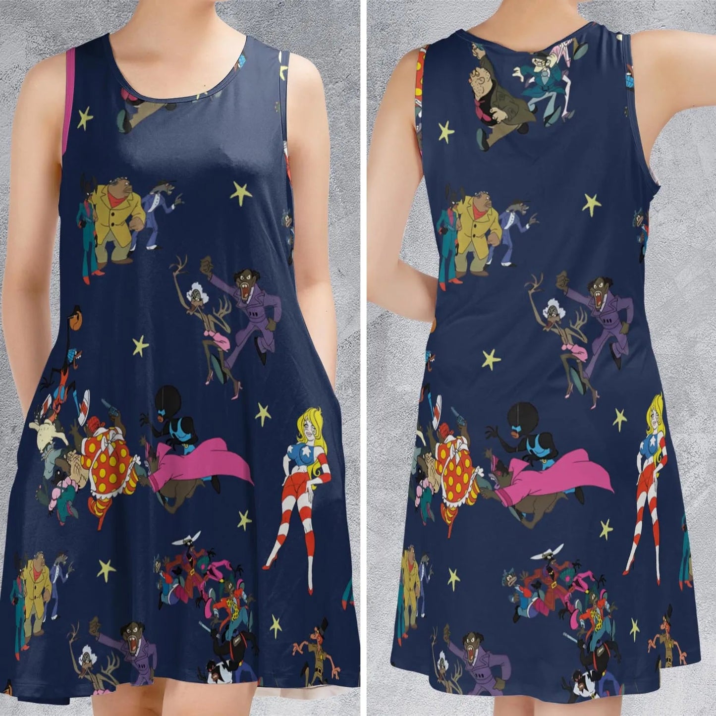 Casual Sleeveless Dress - EAS2ZYAB