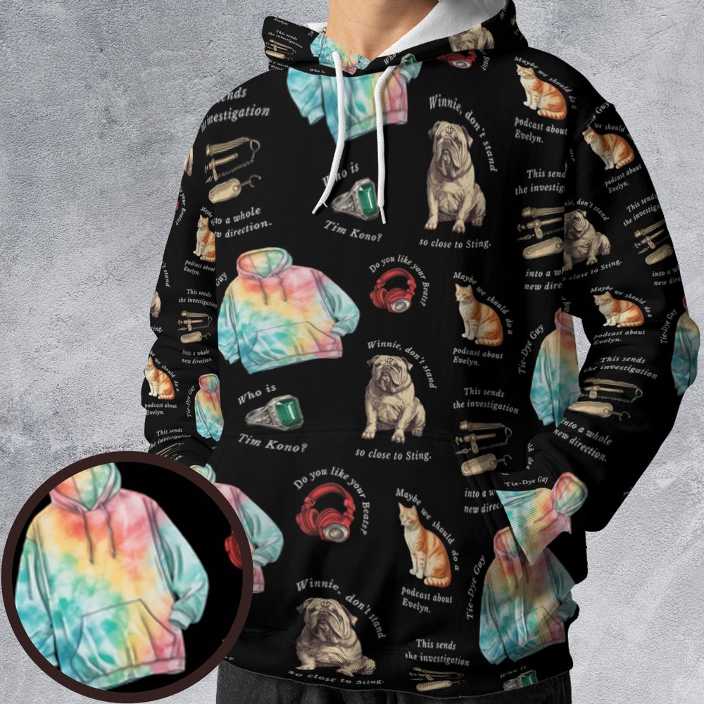 All-over Print Hoodie - QCPXEHSY -  - 1