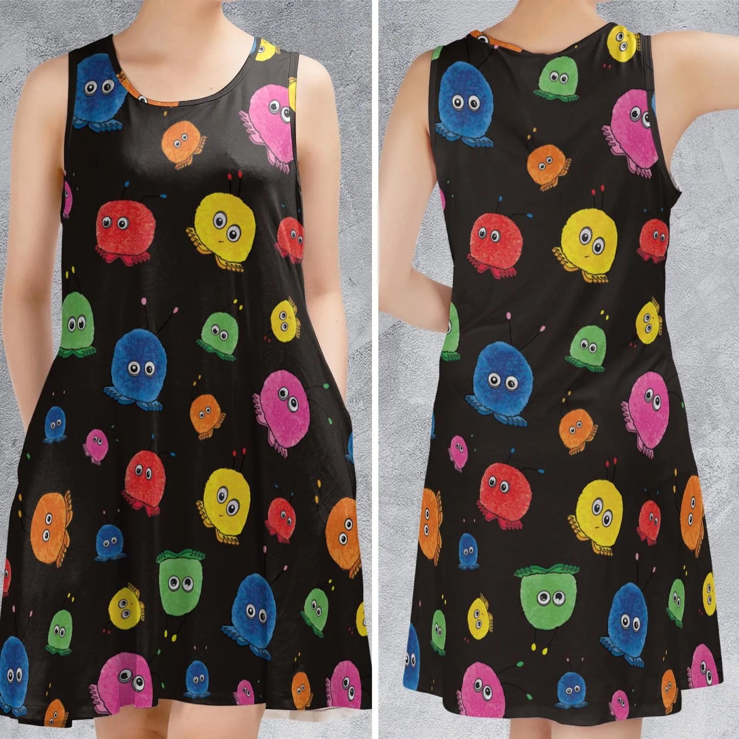 Casual Sleeveless Dress - PE6RJP52