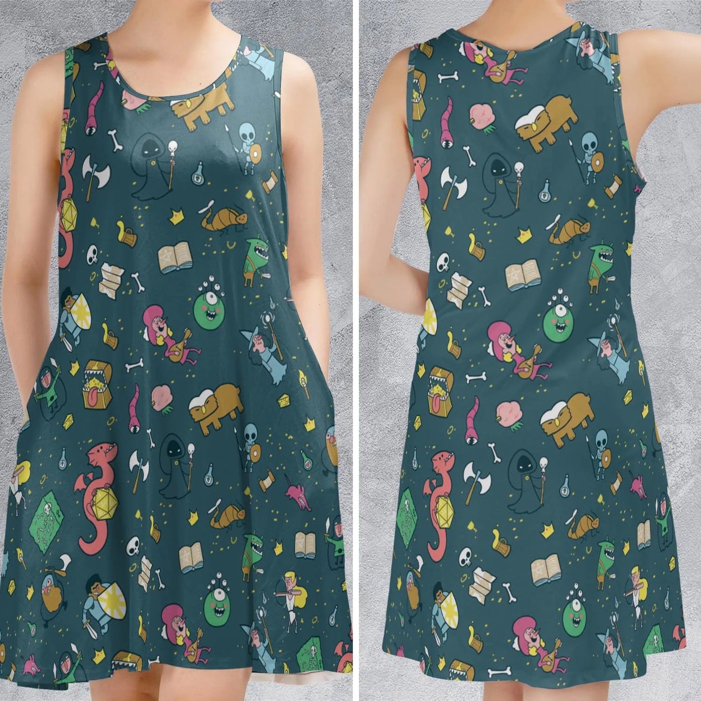 Casual Sleeveless Dress - 9TPVVZTB