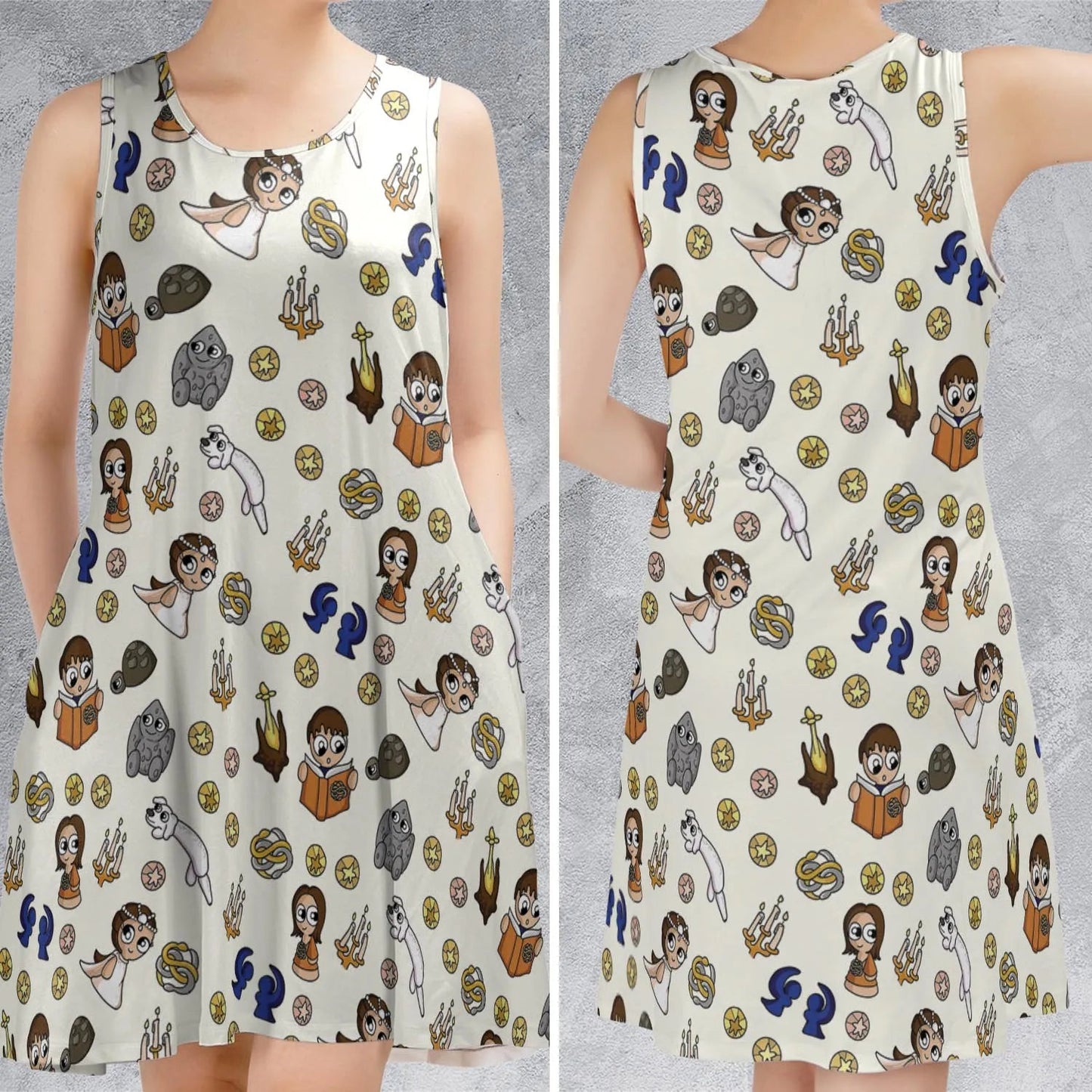 Casual Sleeveless Dress - LP3LGD3Z